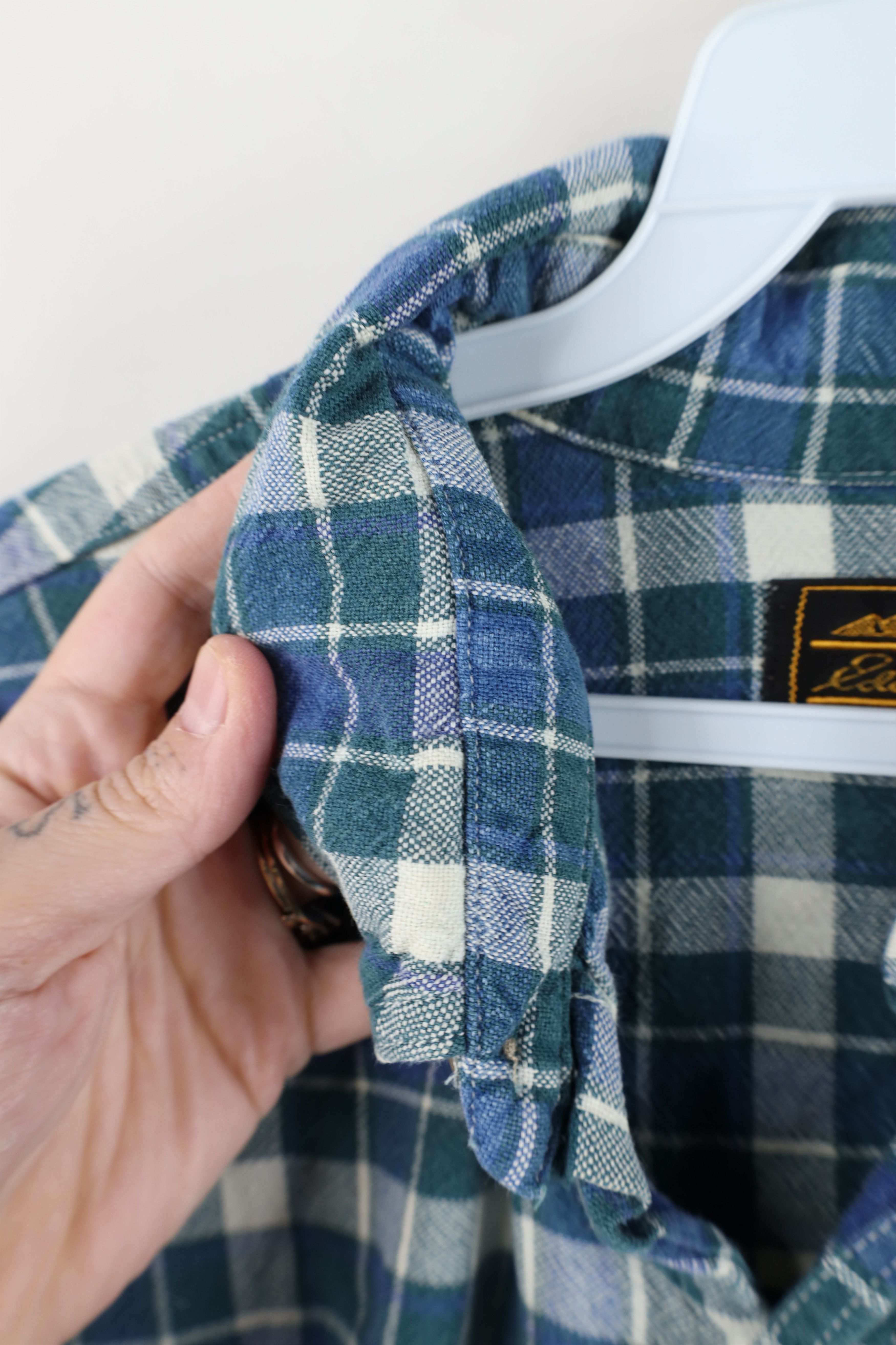 Eddie Bauer Vintage 90s Eddie Bauer Weave Button Down Shirt Plaid USA Size US L / EU 52-54 / 3 - 7 Thumbnail