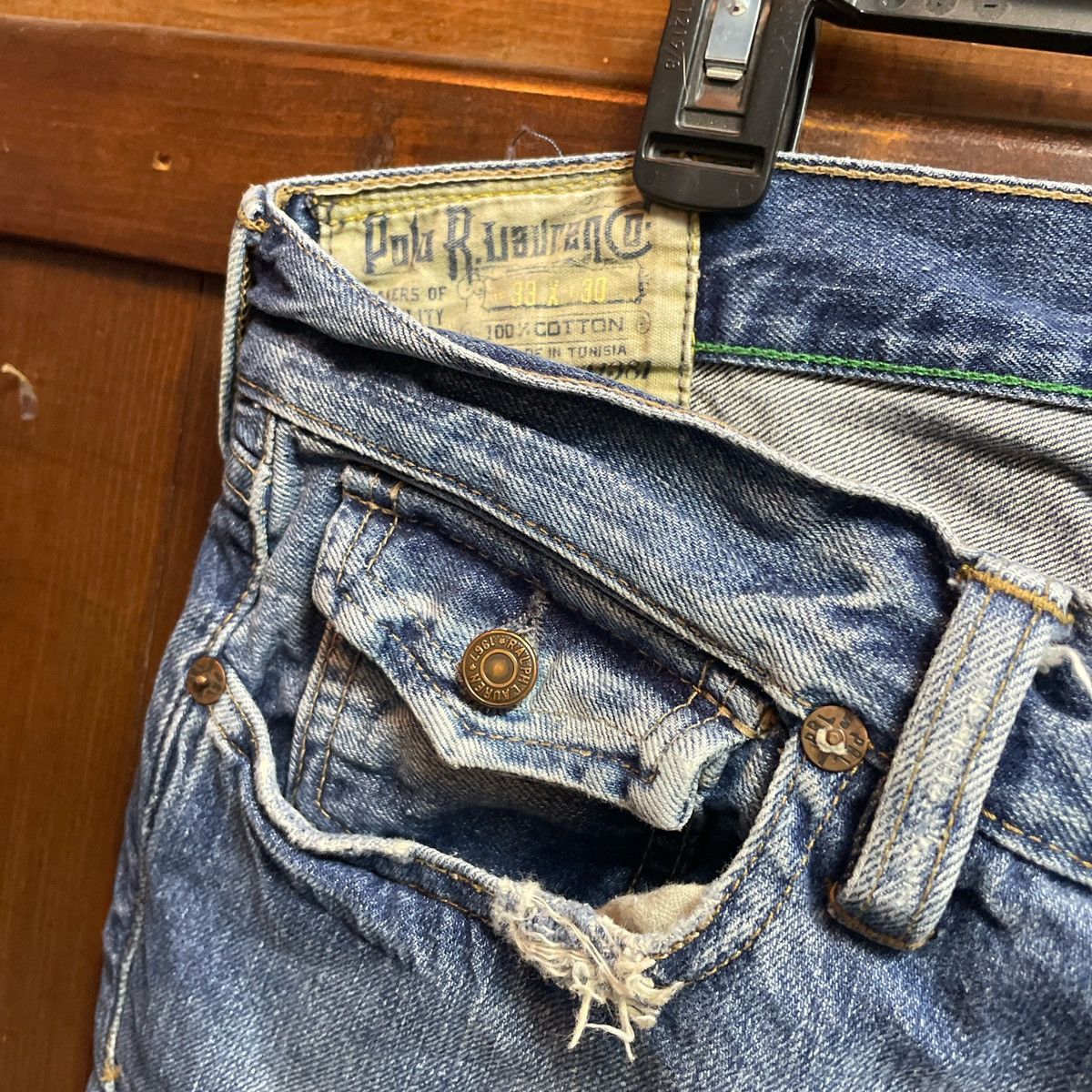 Polo Ralph Lauren × Ralph Lauren Polo distressed Jean Size US 33 - 4 Thumbnail