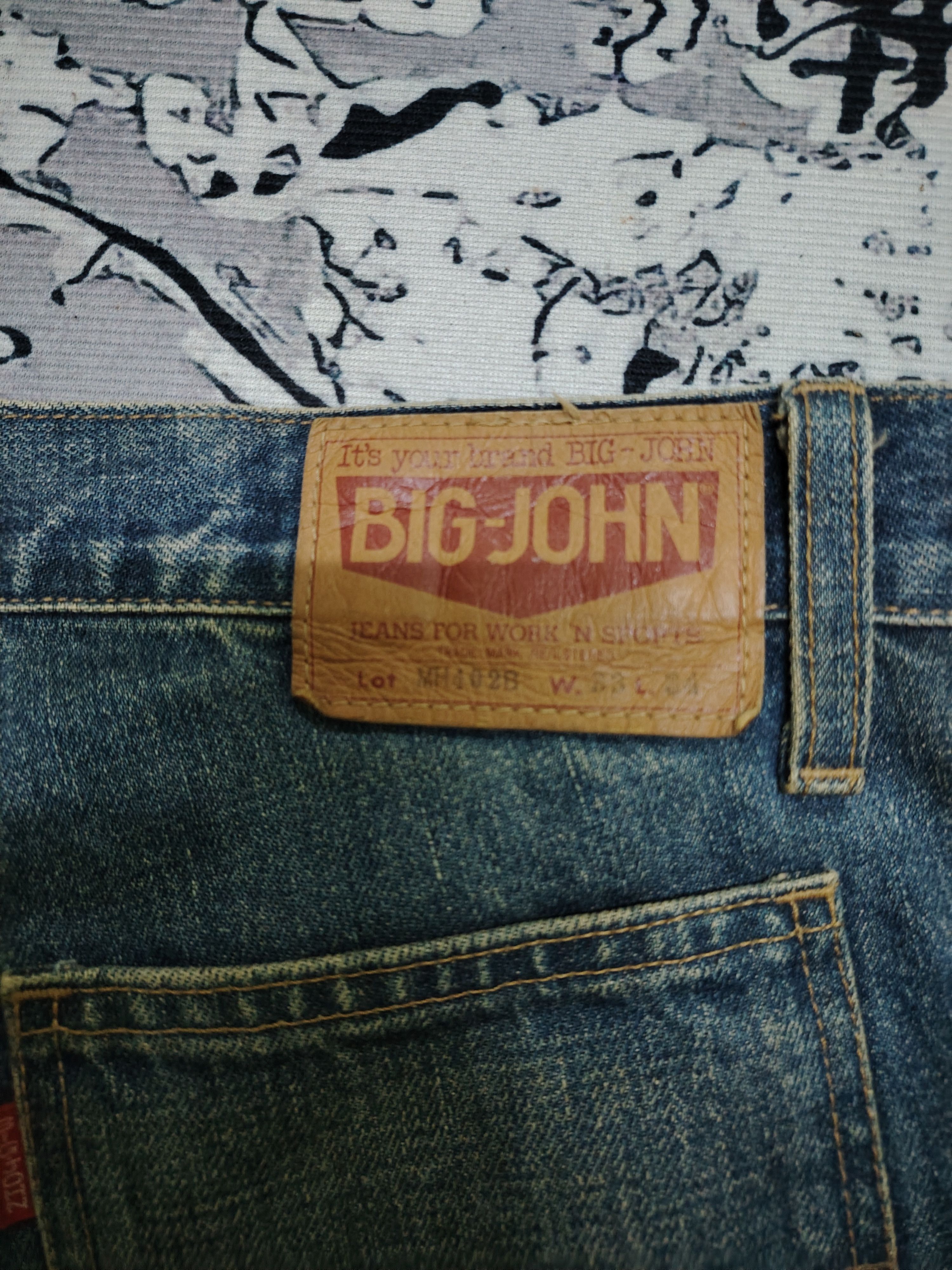 Big John VINTAGE 80s BIG JOHN FLARED BELL BOTTOM JEANS Size 34" / US 12 / IT 48 - 9 Thumbnail