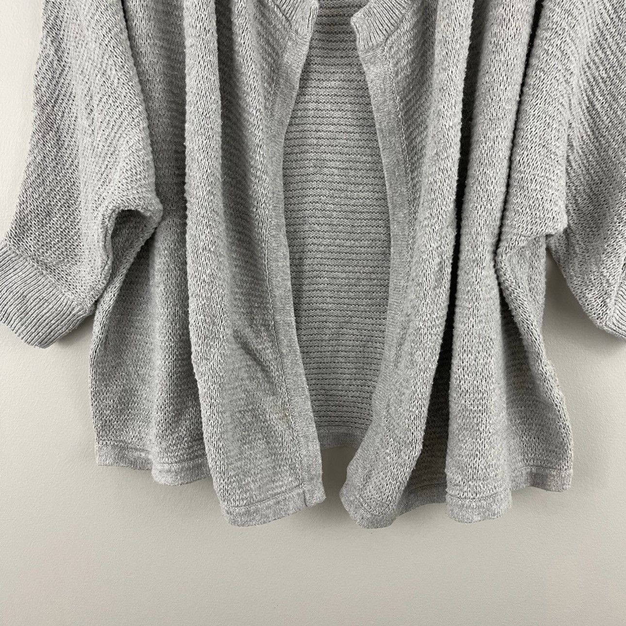 Madewell MADEWELL Grey Drapey Ribbed Knit Seabank Cardigan Sweater Size M / US 6-8 / IT 42-44 - 5 Thumbnail