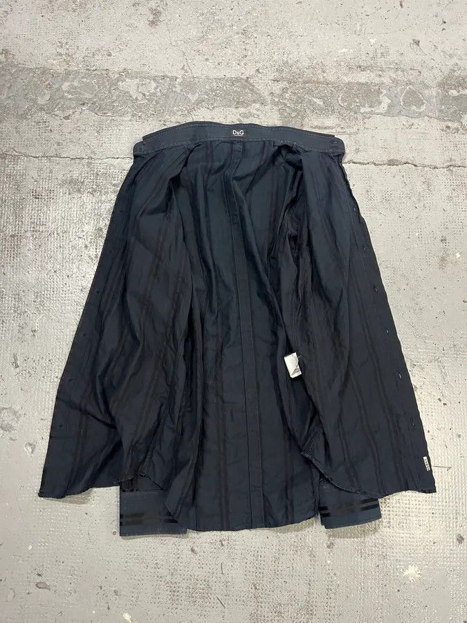 Dolce & Gabbana 2000s Dolce & Gabbana Lined Mafia Navy Shirt Size US S / EU 44-46 / 1 - 8 Thumbnail
