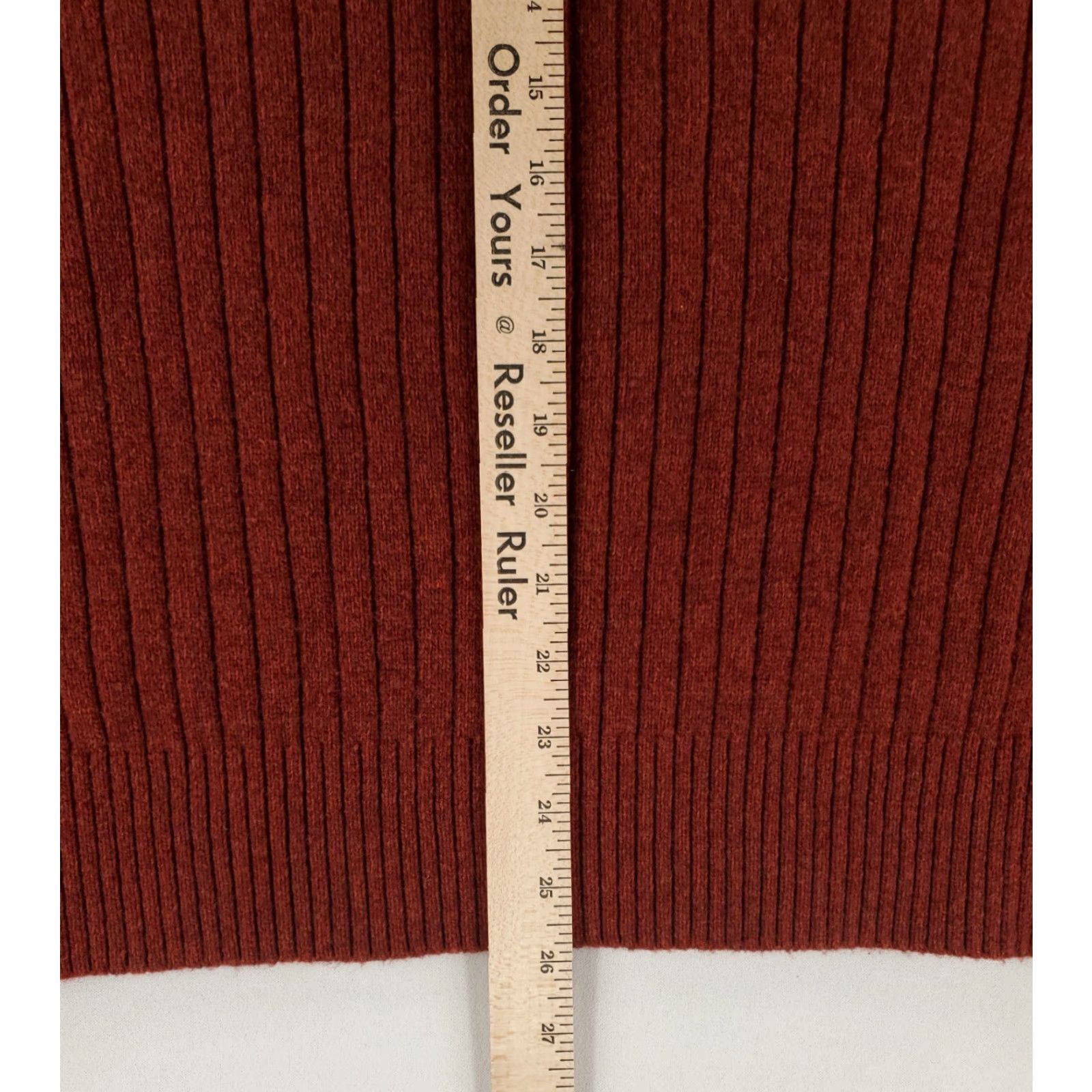 Banana Republic Banana Republic Sweater Henley Wool Blend 4 Button Ribbed Long Sleeve Red Mens L Size US L / EU 52-54 / 3 - 5 Thumbnail