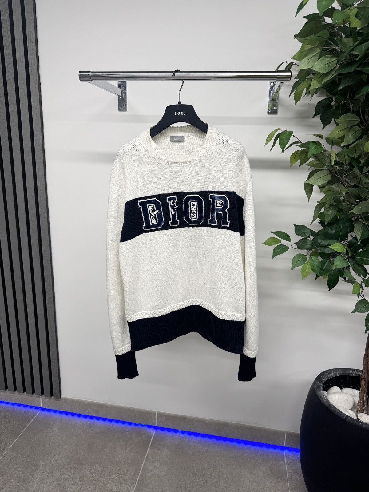Dior Dior x Kenny Scharf Pullover Sweater In White RRP £1100 Size US M / EU 48-50 / 2 - 1 Thumbnail