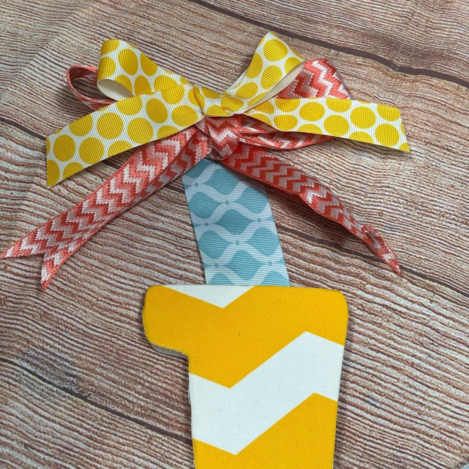 Other Handmade Decorative Chevron Monogram Letter Size ONE SIZE - 2 Thumbnail