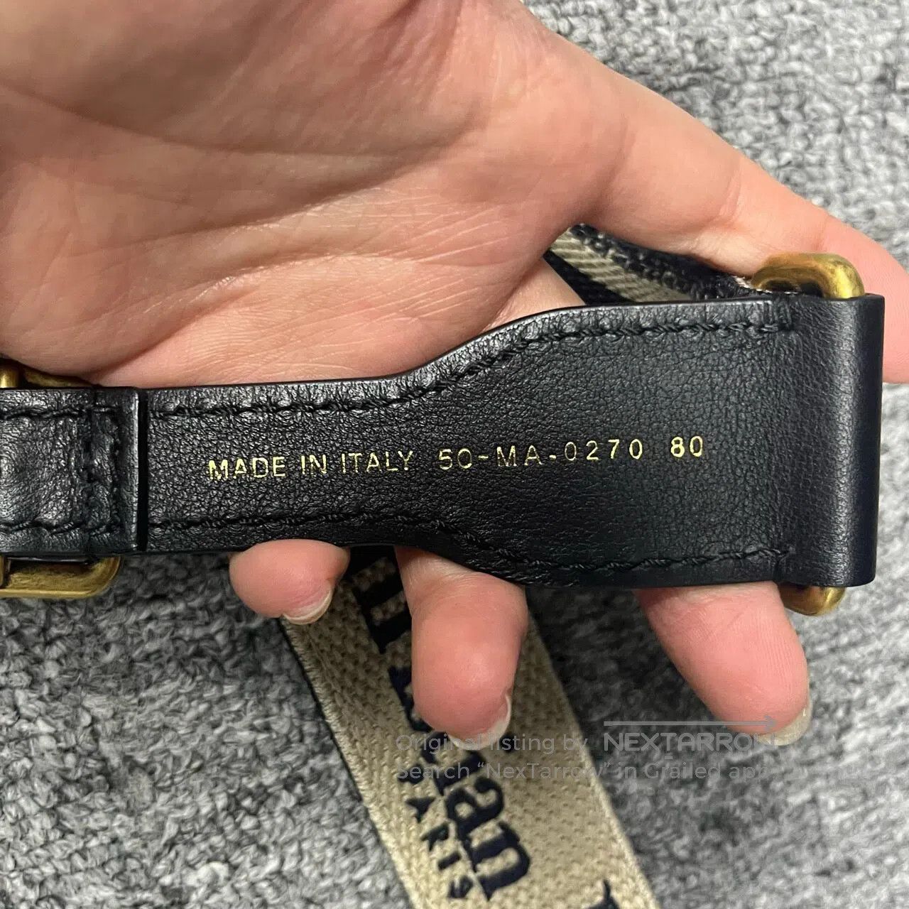 Dior Dior Deep blue classic letter logo decorative belt| Size ONE SIZE - 4 Thumbnail