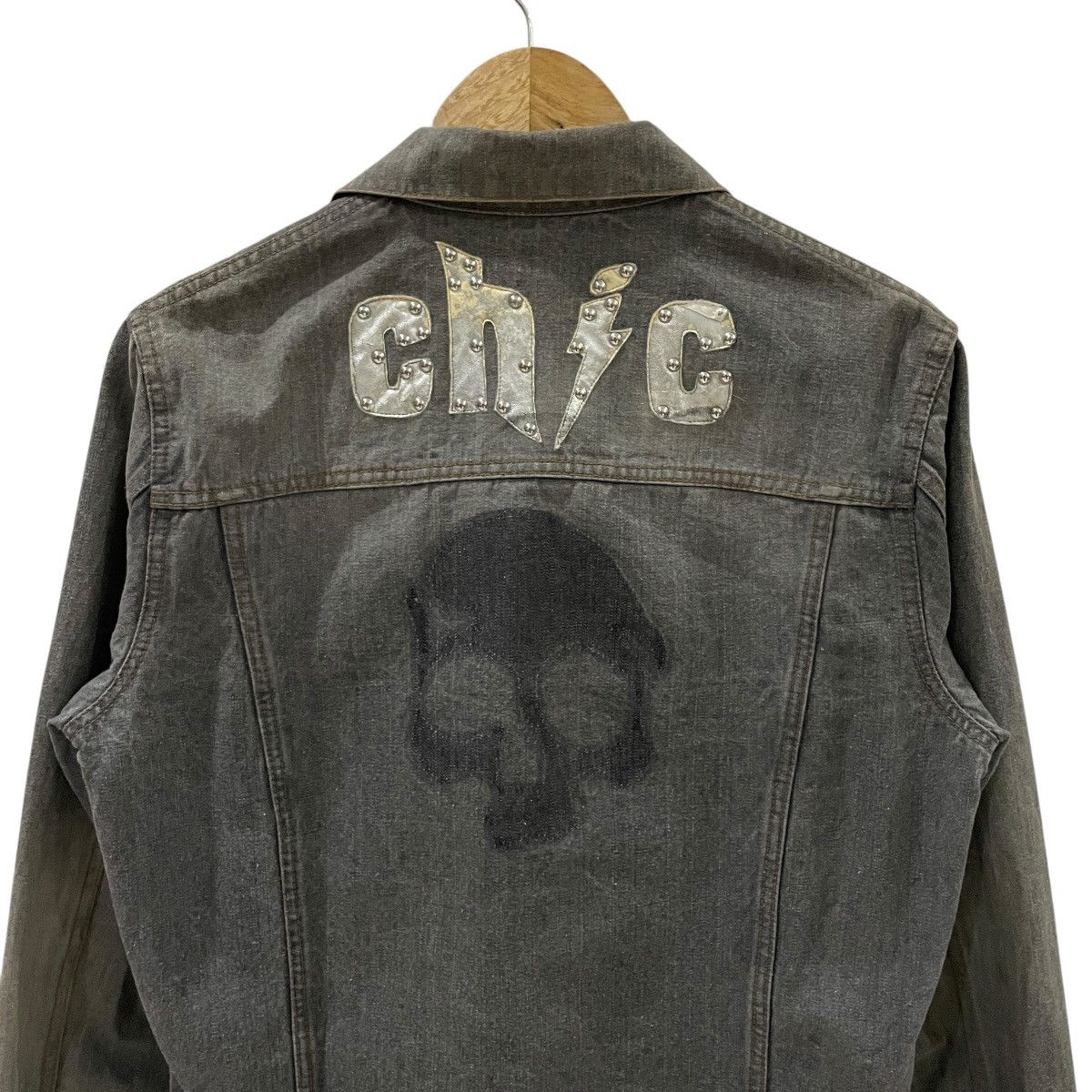 PPFM Vintage 90s PPFM Ch!c Sediotinaries Skulls Denim Jacket Size US M / EU 48-50 / 2 - 4 Thumbnail