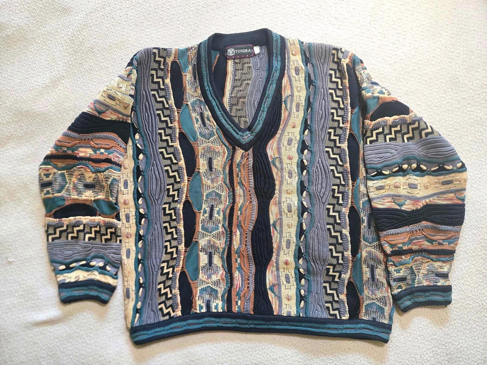 Other Tundra Sweater L | 90s Coogi Style Textured Knit Size US L / EU 52-54 / 3 - 3 Thumbnail