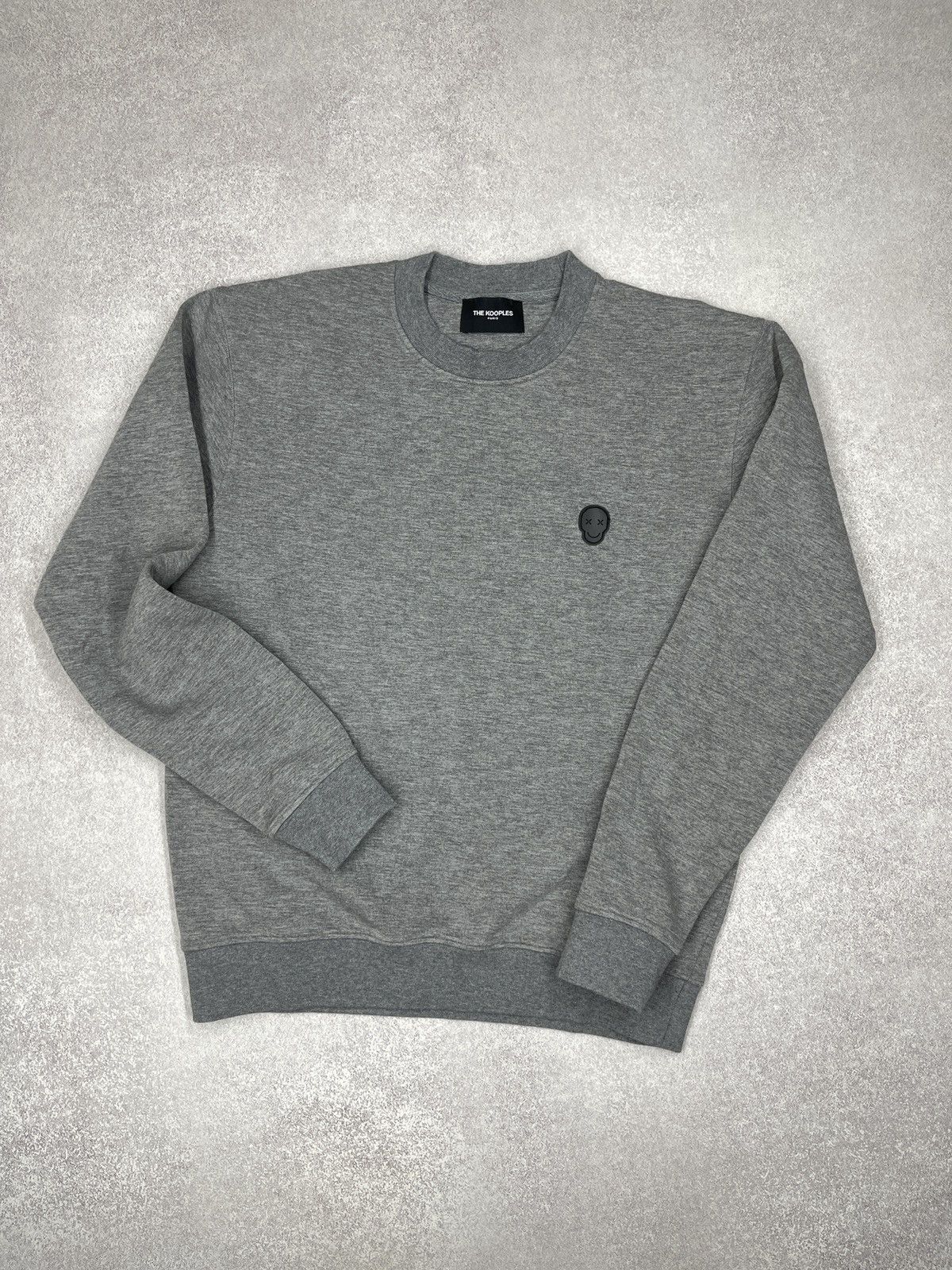 The Kooples Mens The Kooples Grey Sweatshirt Skull Log Black Size M Size US M / EU 48-50 / 2 - 2 Thumbnail