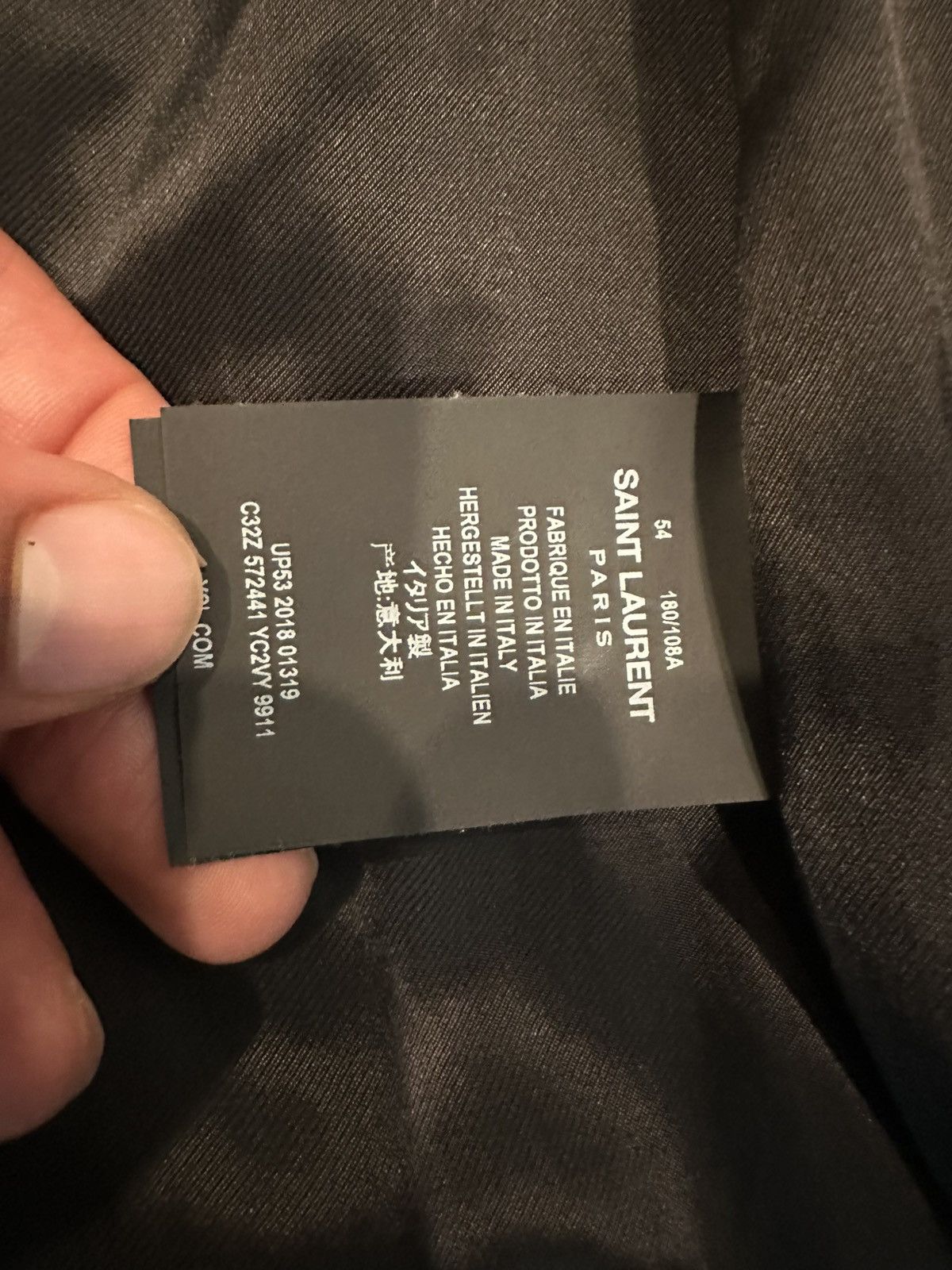Yves Saint Laurent Saint Laurent 2018 python leather teddy Size US L / EU 52-54 / 3 - 4 Thumbnail