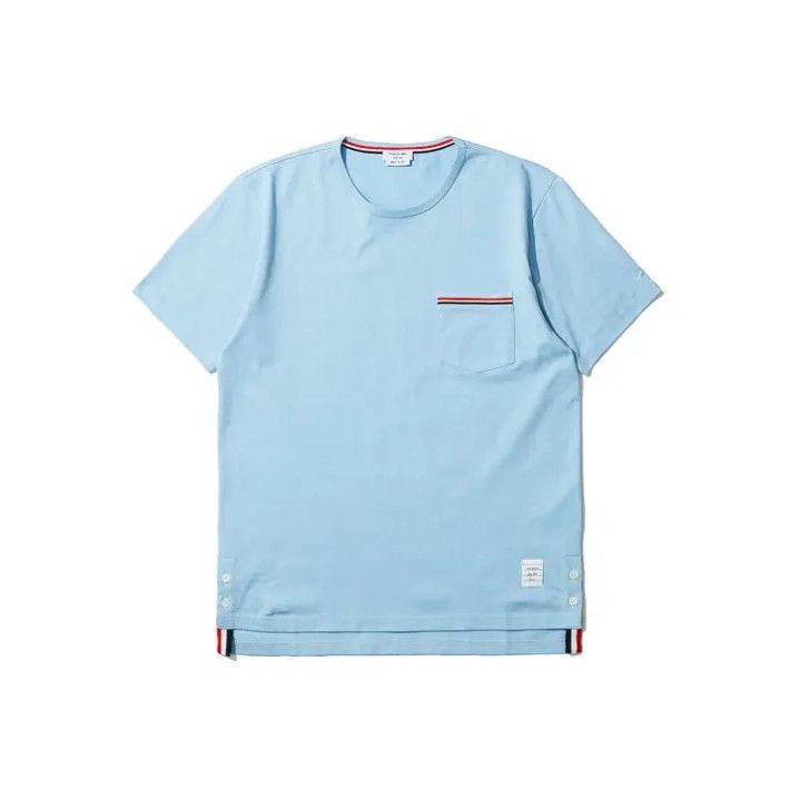 Thom Browne Thom Browne SS21 Striped Pocket Short Sleeve T-shirt Size US S / EU 44-46 / 1 - 1 Thumbnail