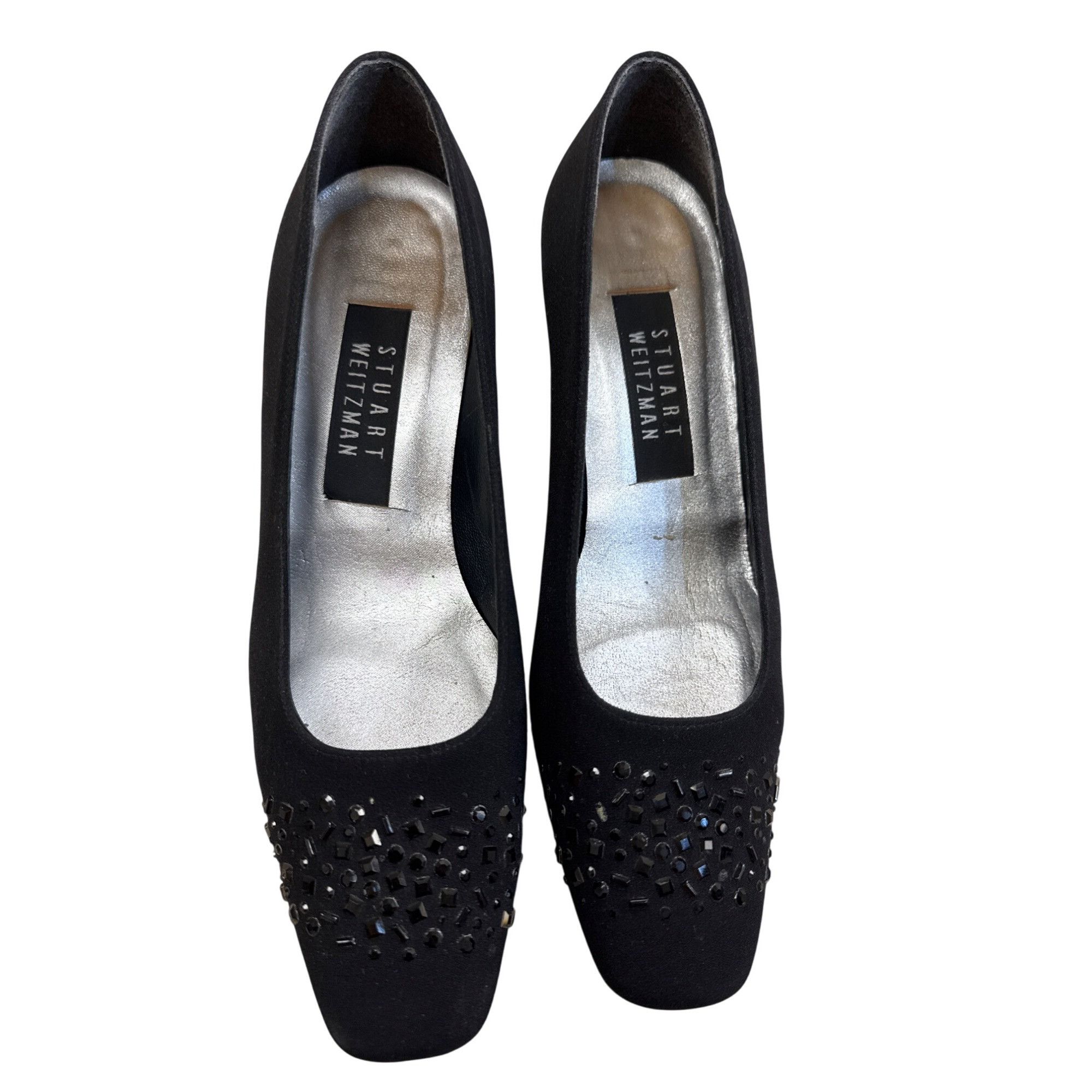 Stuart Weitzman Stuart Weitzman Womens Black Leather Heeled 2.5 " Shoes Siz Size US 7 / IT 37 - 8 Thumbnail