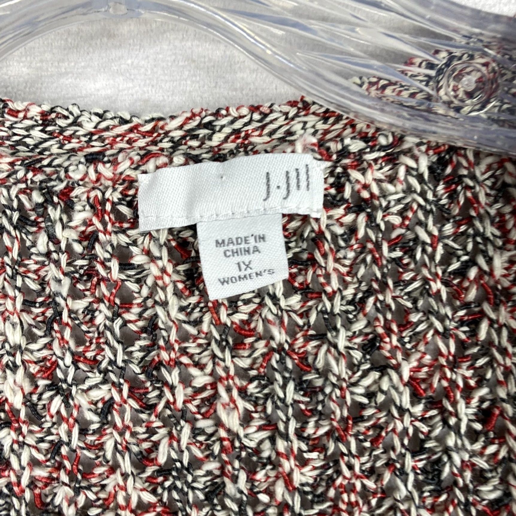 J. Jill J. Jill Cardigan Sweater Knit Chunky Open Front Raglan Sleeve Multicolor Boho 1X Womens Vesty Casual Size XL / US 12-14 / IT 48-50 - 3 Thumbnail