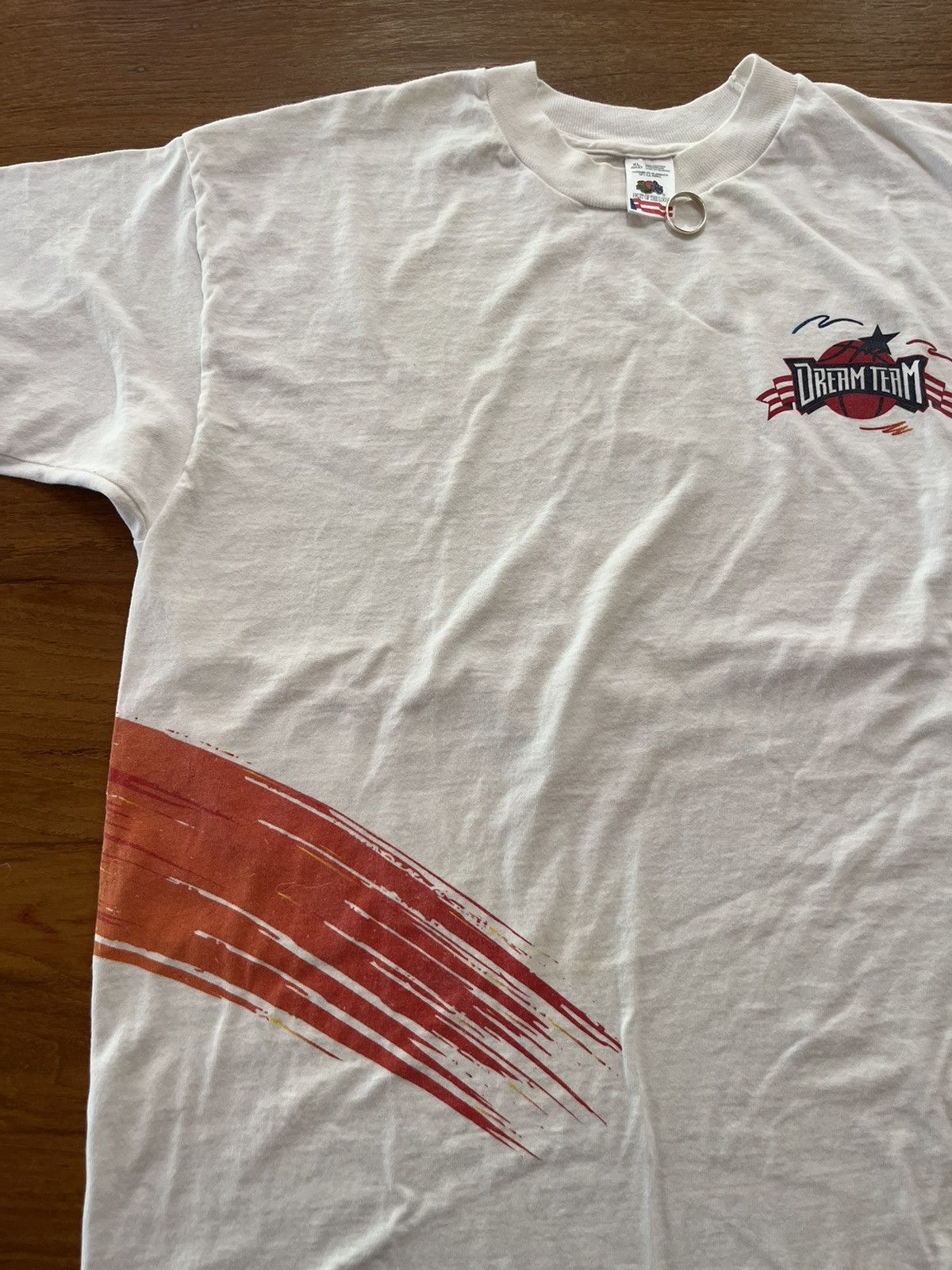 USA Olympics × Vintage Vintage DREAM TEAM USA Basketball Sign on back 90’s Tshirt Size US XL / EU 56 / 4 - 7 Thumbnail