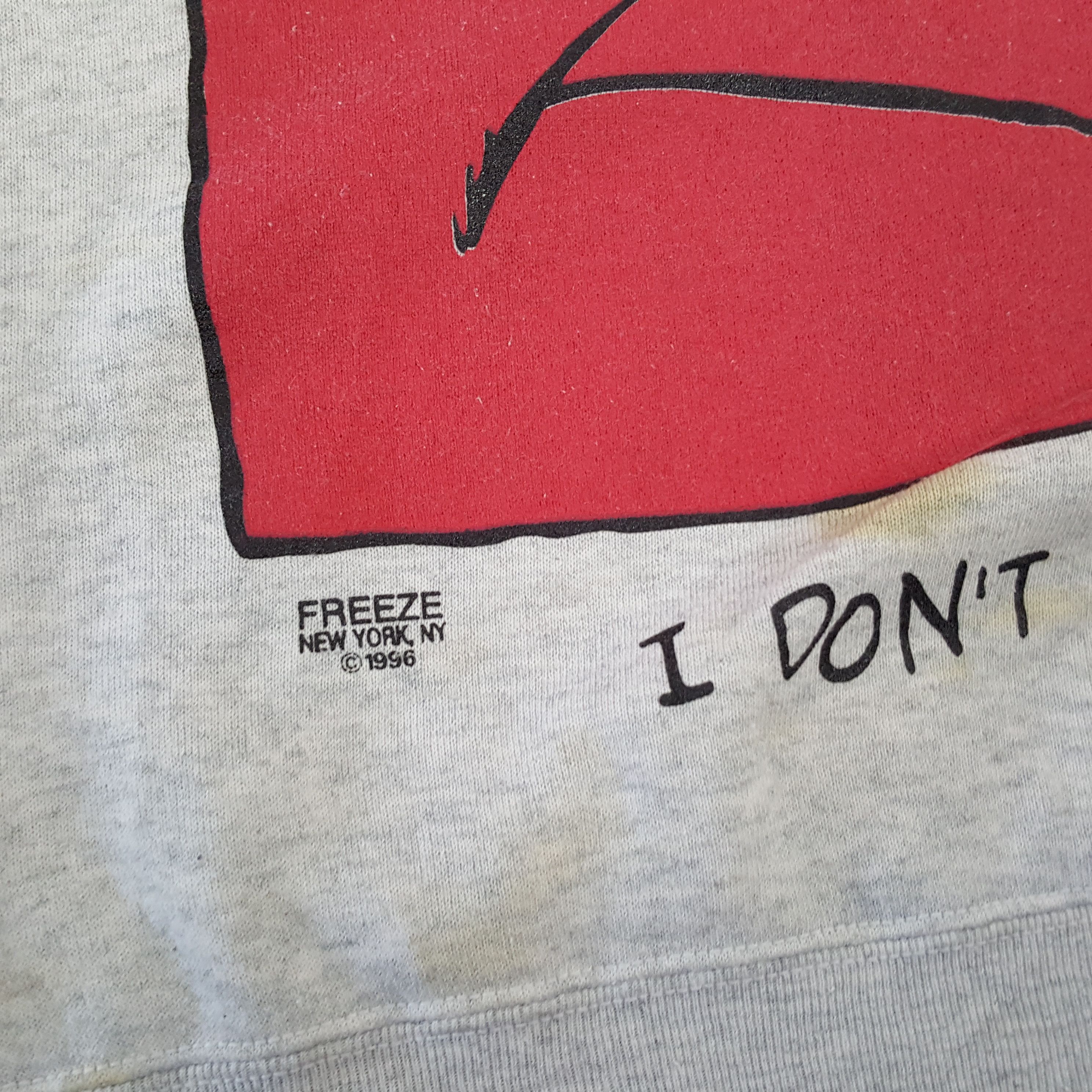 Fruit Of The Loom × Vintage Freeze New York Streetwear Style Vintage Sweatshirt Size US M / EU 48-50 / 2 - 3 Thumbnail