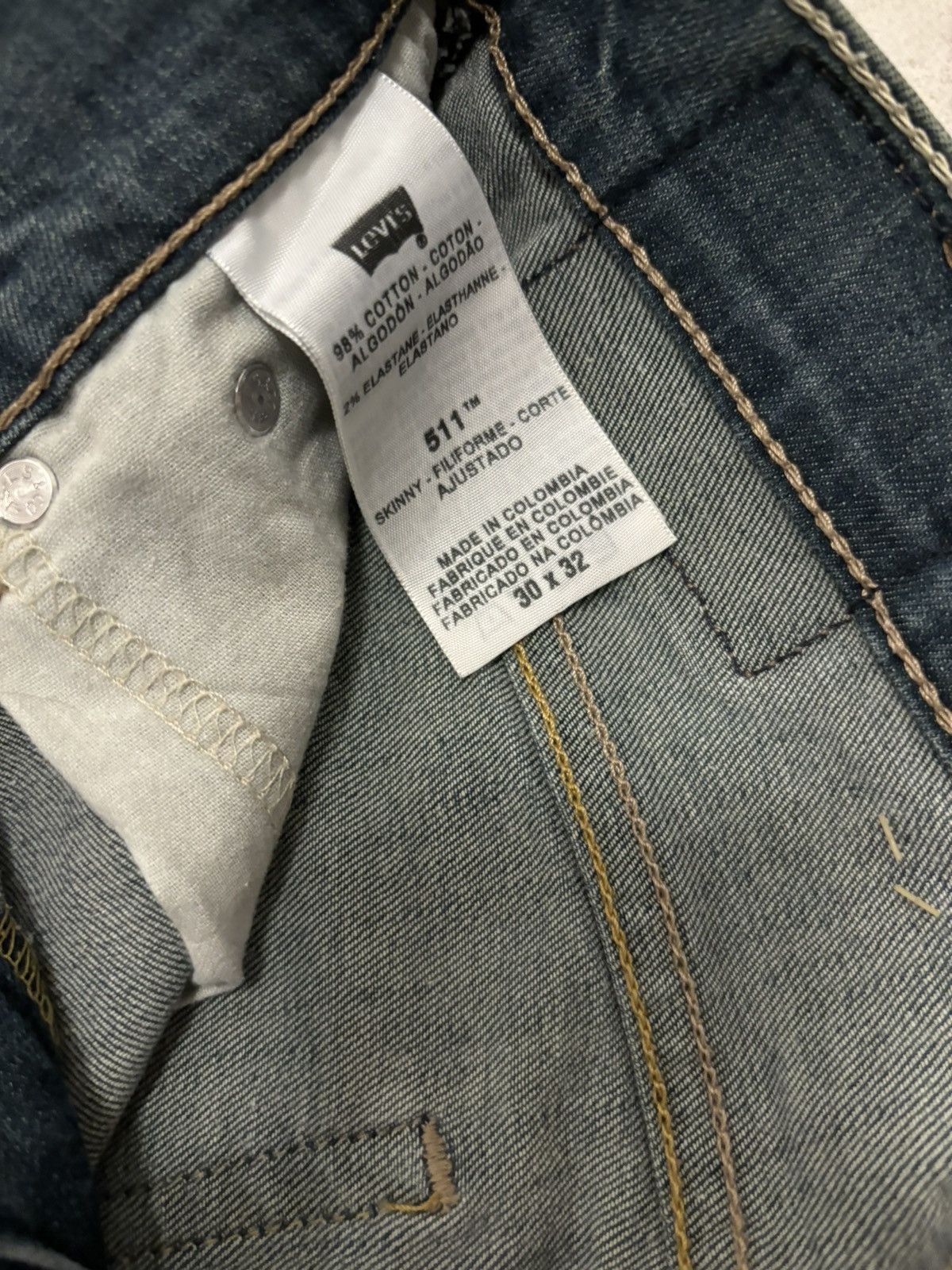 Levi's × Vintage 511 Slim Jeans Size US 30 / EU 46 - 3 Thumbnail