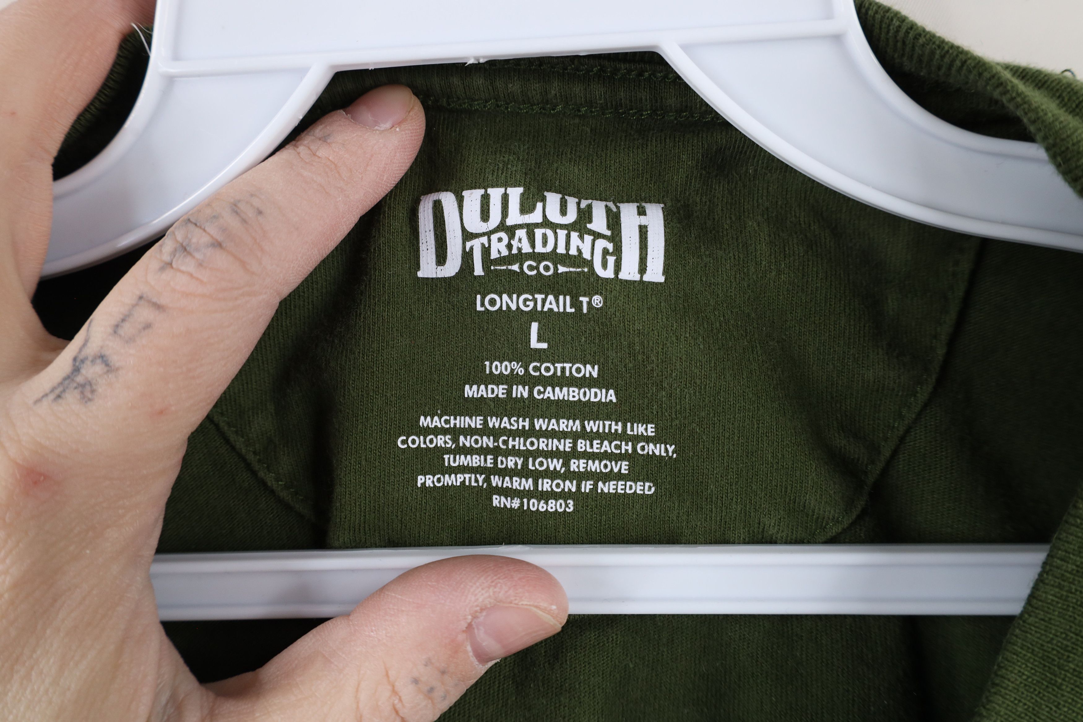 Duluth Trading Company × Vintage Duluth Trading Co Big Logo Longtail Short Sleeve T-Shirt Size US L / EU 52-54 / 3 - 7 Thumbnail