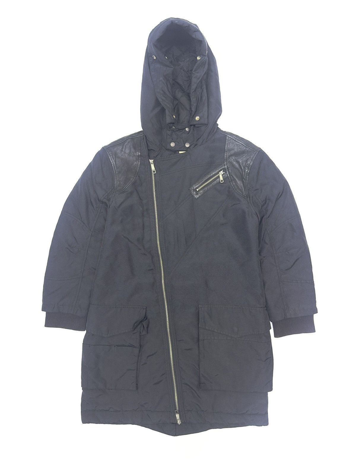 Diesel DIESEL Jacket Women's LARGE Hooded Belted Size L / US 10 / IT 46 - 1 Thumbnail