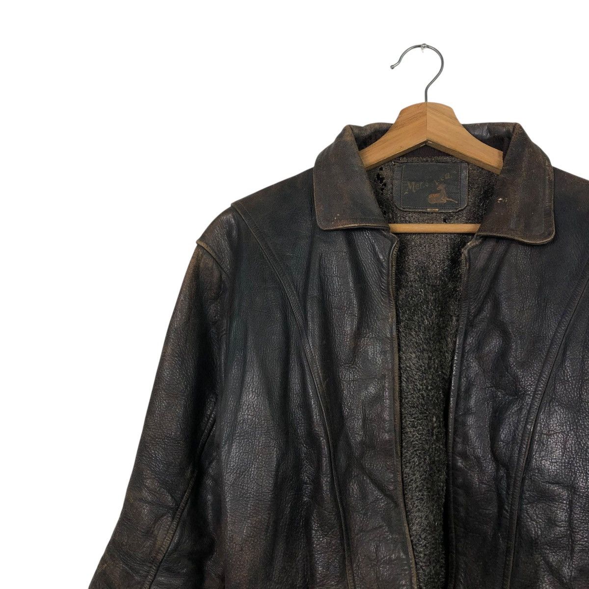 Aero Leathers 🔥TRUE VINTAGE 80’s LEATHER JACKET BLANKET RIDER HORSE Size US M / EU 48-50 / 2 - 7 Thumbnail