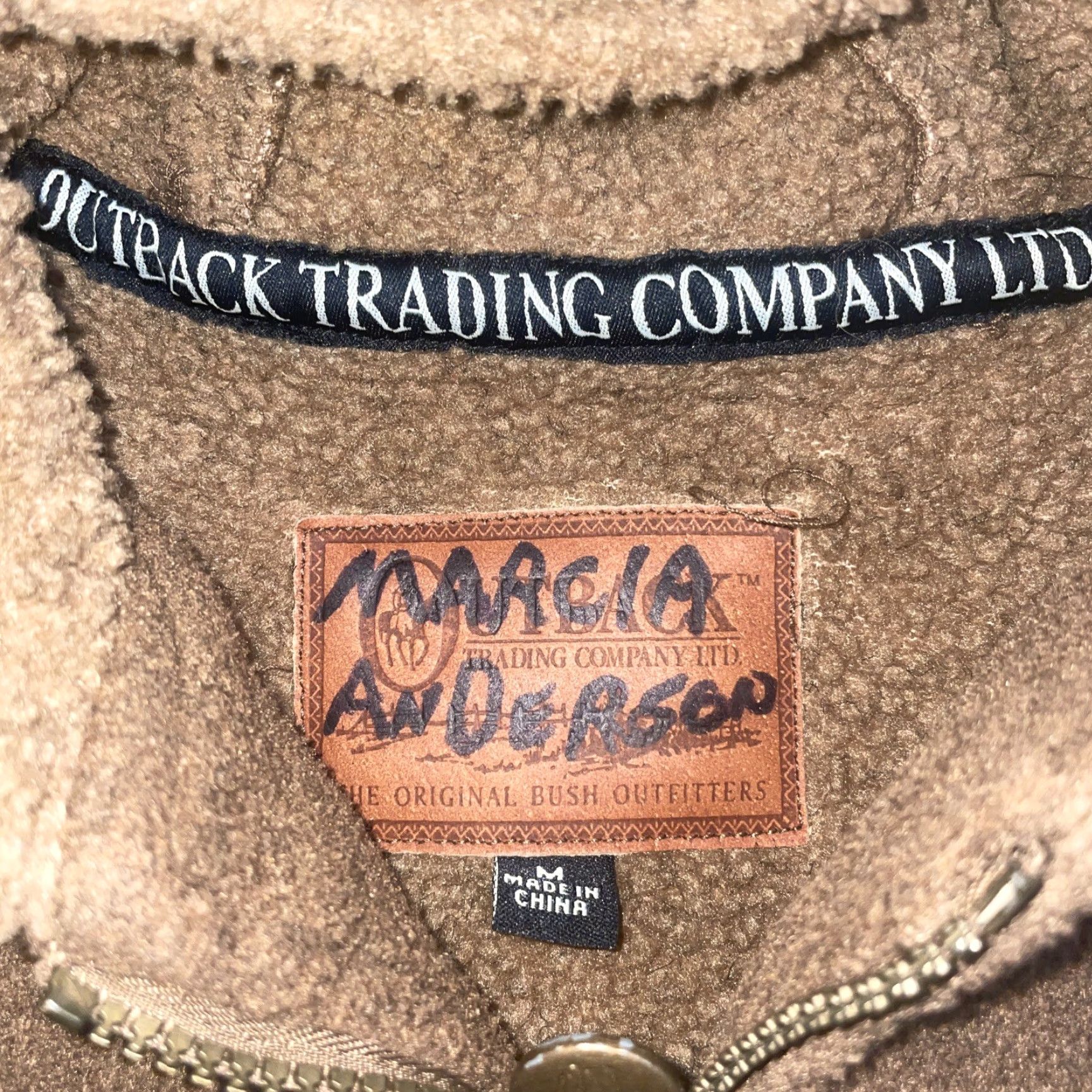 Vintage Outback Trading Company Brown Fleece Full Zip Jacket Womens M Size M / US 6-8 / IT 42-44 - 3 Thumbnail