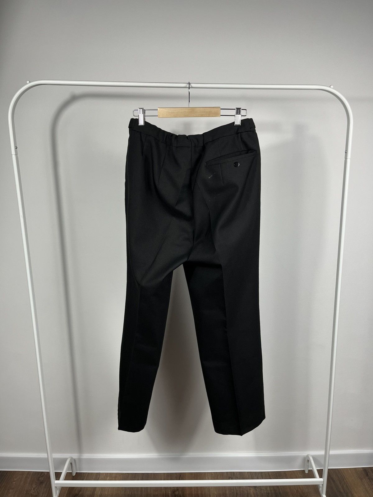 Other Vintage Black Tailored Pants Classic High Waist Trousers Size US 30 / EU 46 - 12 Thumbnail