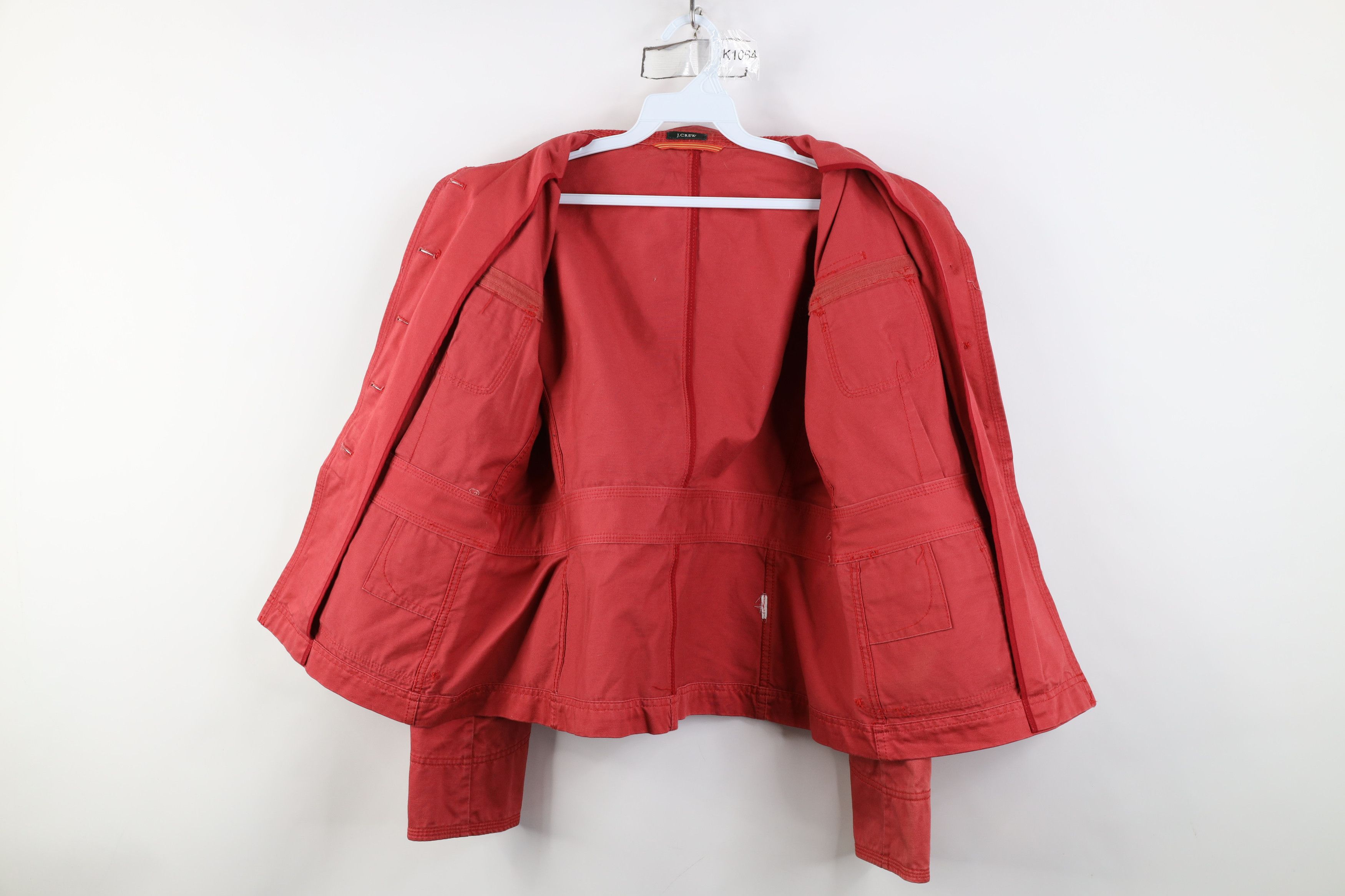 J.Crew Vintage J Crew Military Style Button Jacket Pink Cotton Size M / US 6-8 / IT 42-44 - 9 Thumbnail