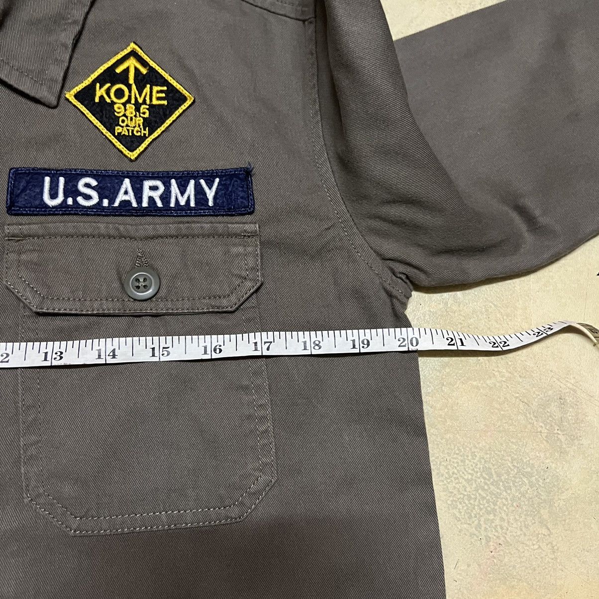 Japanese Brand Japanese Brand Browny Army Style Button Up Shirt Size US S / EU 44-46 / 1 - 8 Thumbnail
