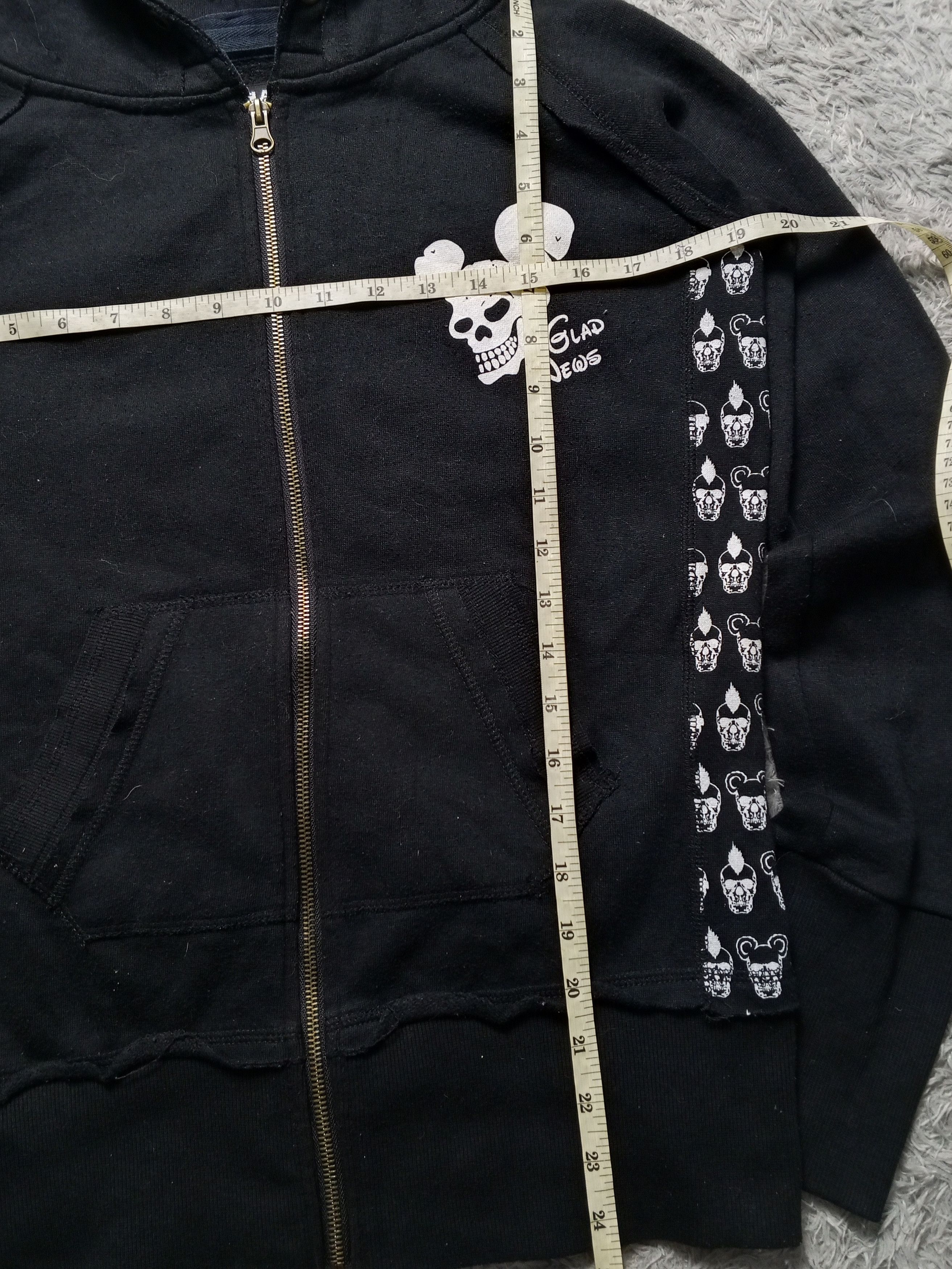Japanese Brand Crazy Skull japan Brand Glad News Hoodie Size US M / EU 48-50 / 2 - 9 Thumbnail