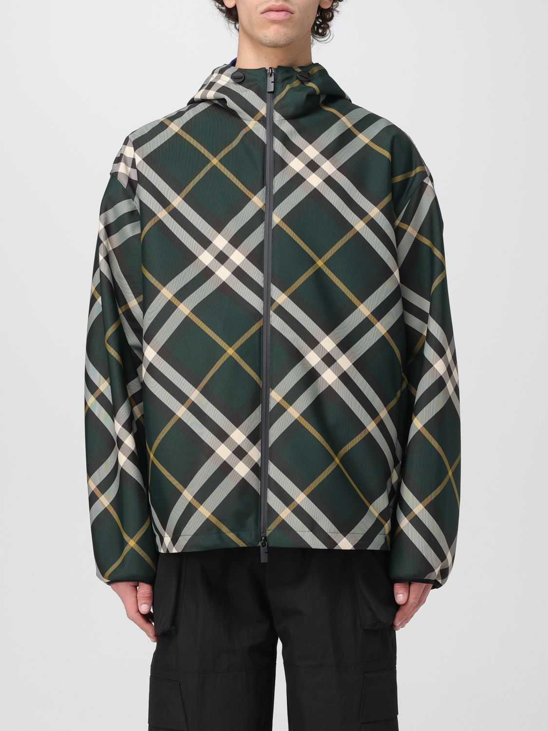 image of Burberry Jacket Men Green (Size Small)