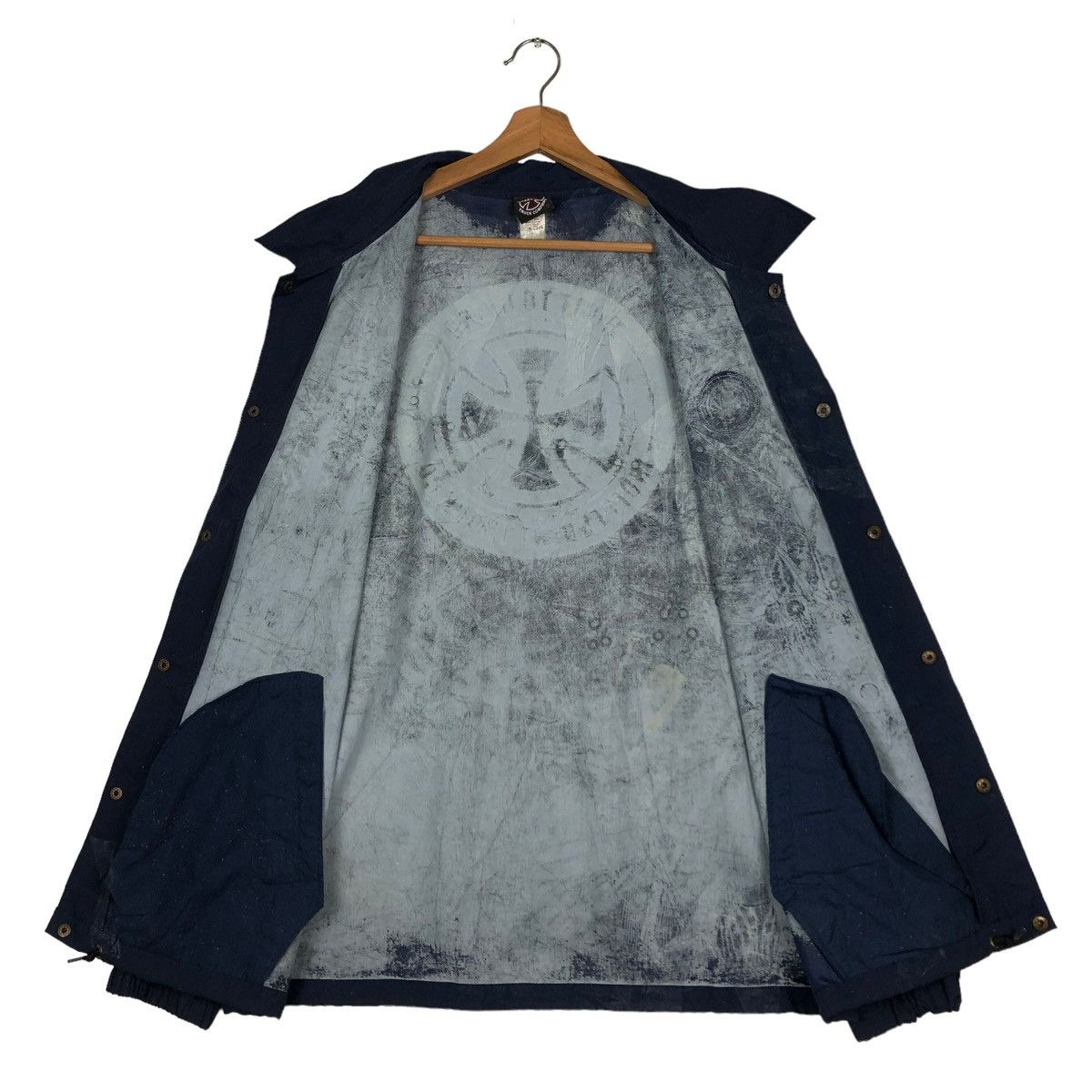 Independent Trading Co. 🔥VINTAGE BUTTON JACKET INDEPENDENT TRUCK CO BIG LOGO Size US M / EU 48-50 / 2 - 13 Thumbnail