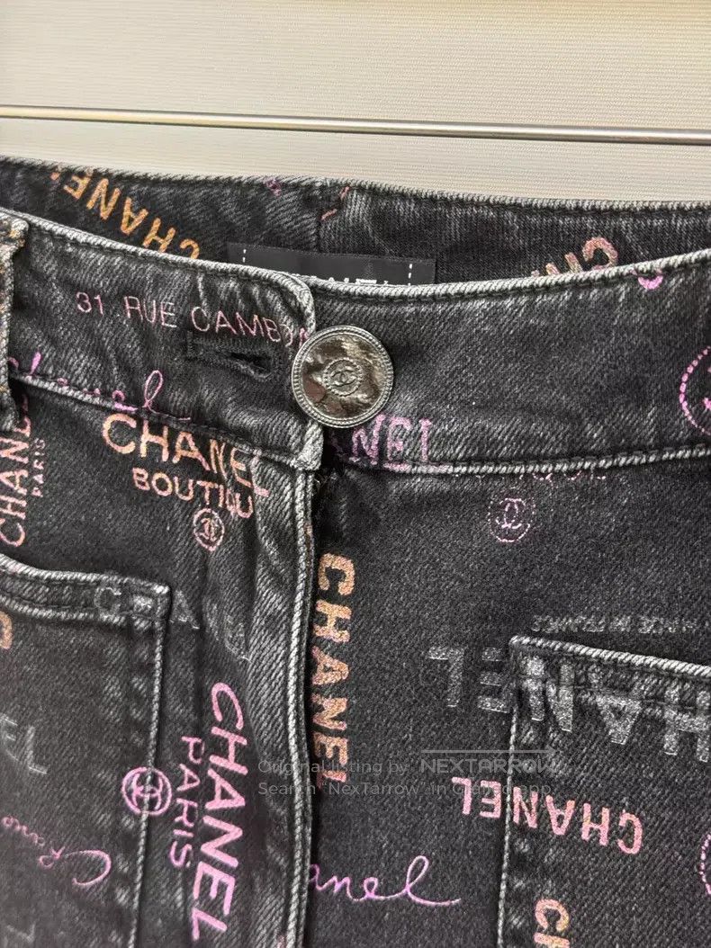 Chanel Chanel Grey jeans Size 42" / US 20 - 4 Thumbnail