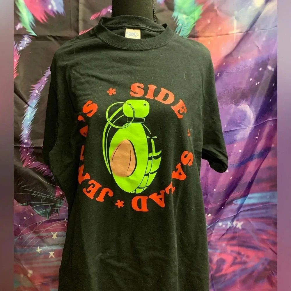 Designer Jenny's Side Salad Graphic Tee - Black Size US M / EU 48-50 / 2 - 1 Thumbnail