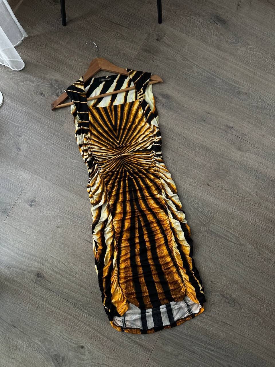Japanese Brand × Roberto Cavalli × Vintage Vintage Roberto Cavalli Spring Striped Evening Womens Dress Size XS / US 0-2 / IT 36-38 - 6 Thumbnail