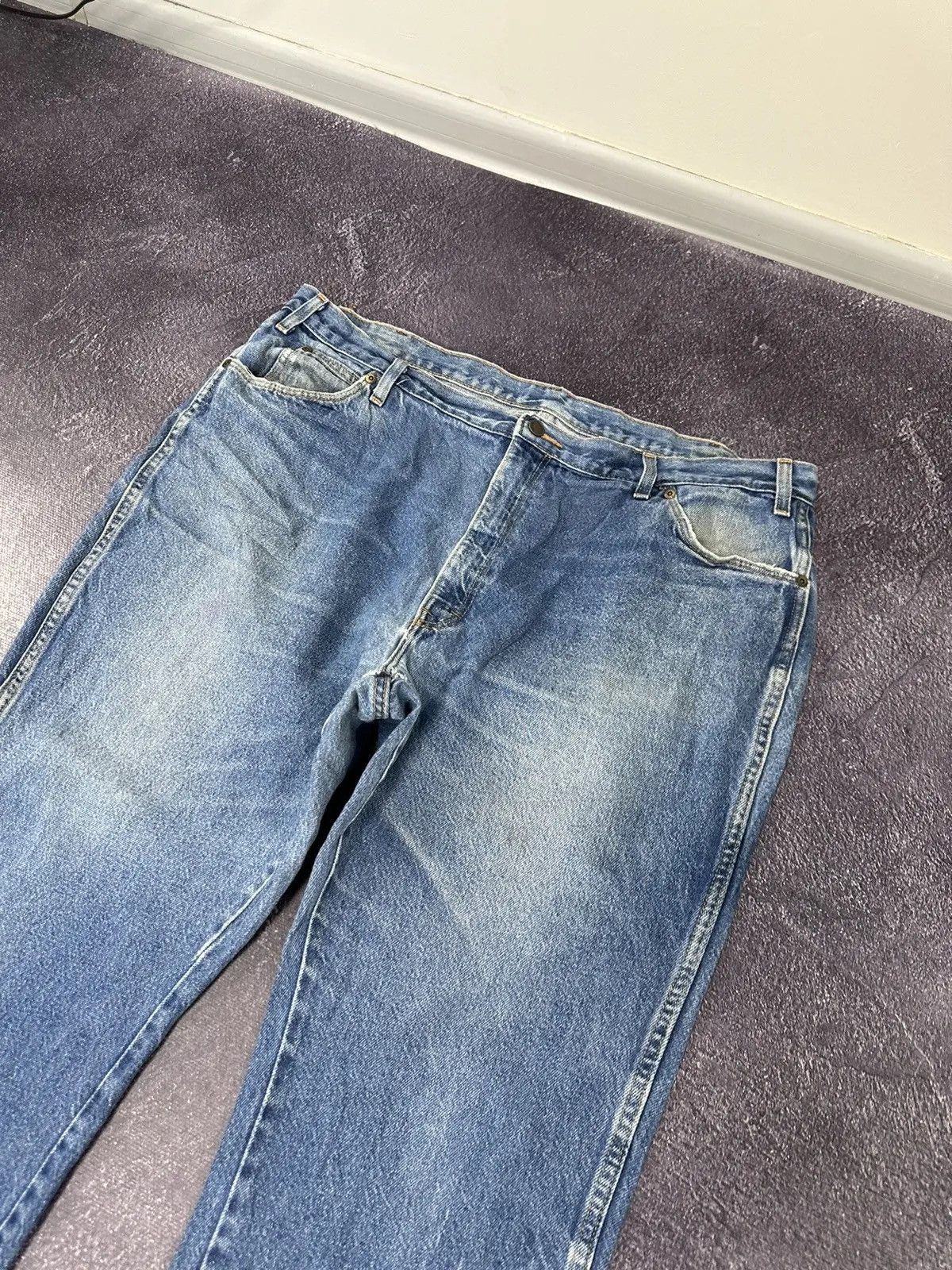 Dickies × Vintage Vintage Dickies Denim Faded Blue Hype Work Baggy Jeans Size US 42 / EU 58 - 7 Thumbnail