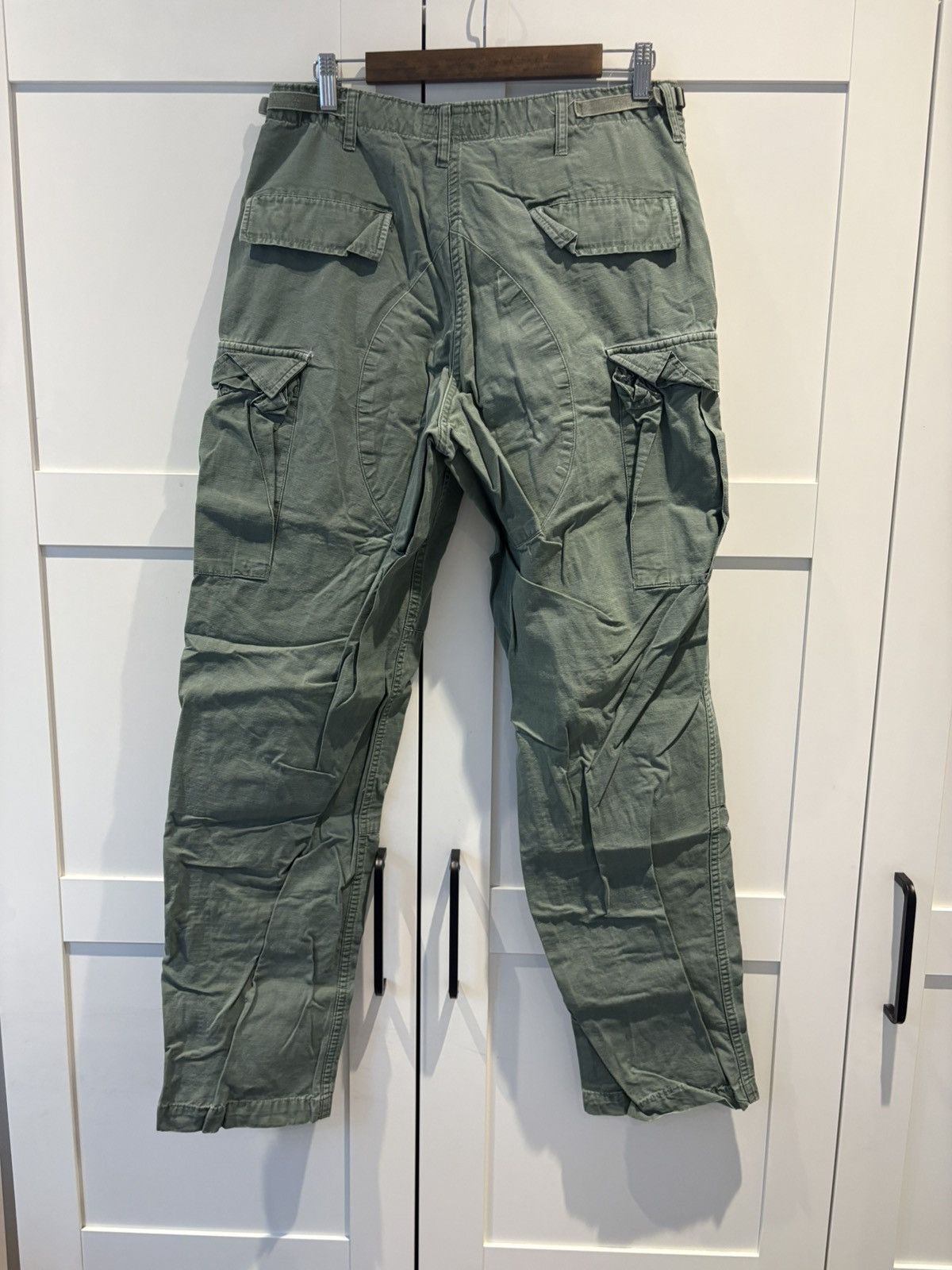 Vintage Green Cargo Pants Size US 32 / EU 48 - 2 Thumbnail
