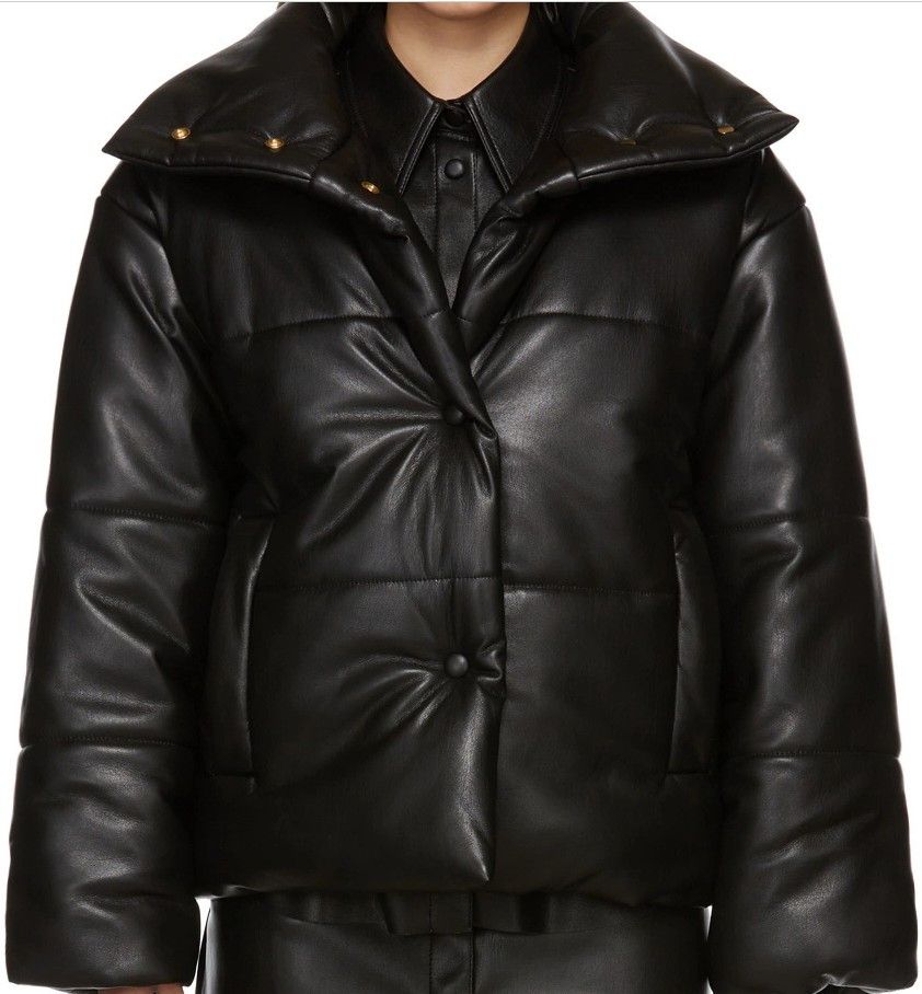 Nanushka Nanushka Hide vegan quilted leather black puffer jacket sz M Size M / US 6-8 / IT 42-44 - 9 Thumbnail