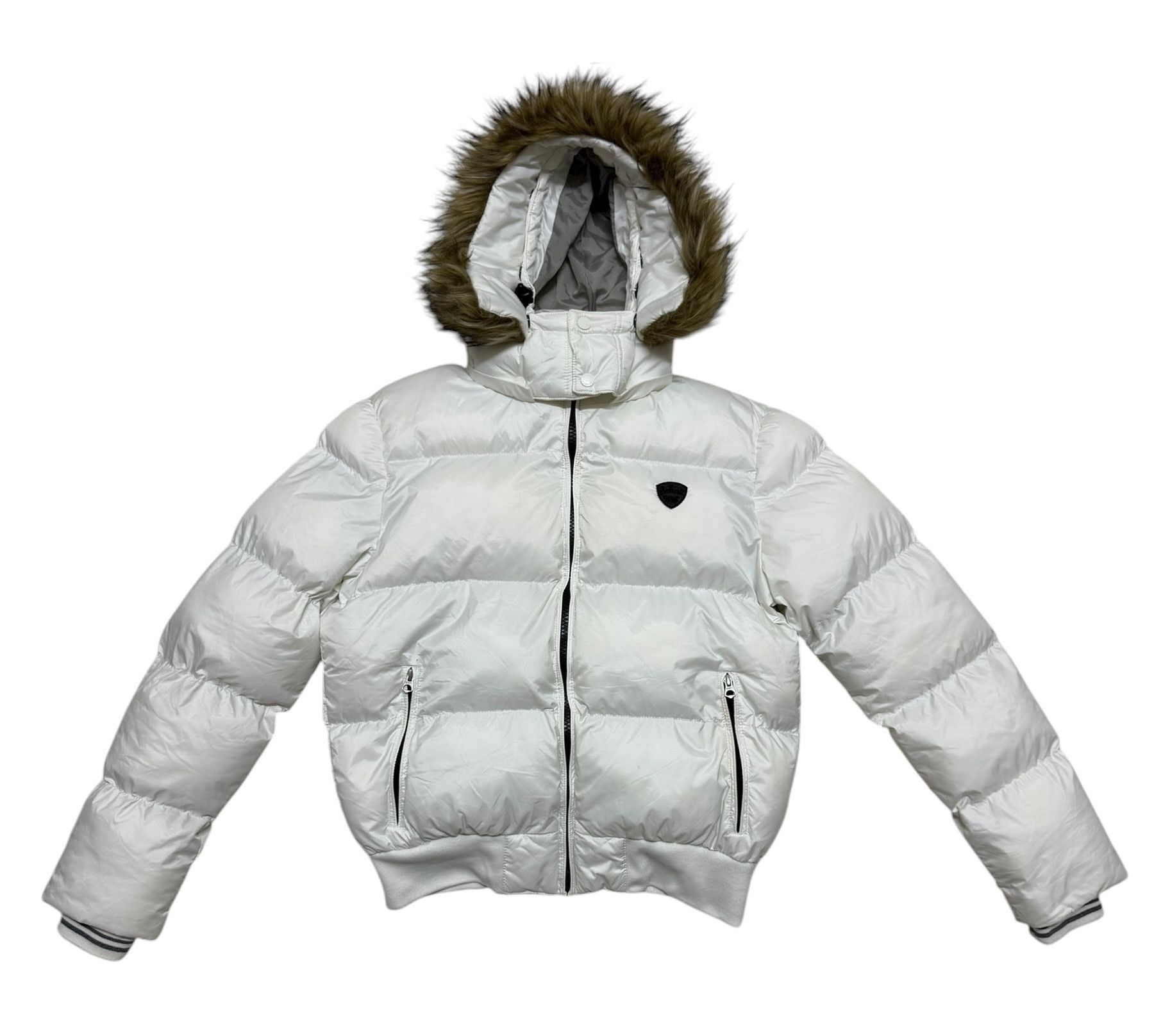 Schott Schott Puffer Down Shearling Hoodie Bomber Jacket Size US M / EU 48-50 / 2 - 1 Thumbnail