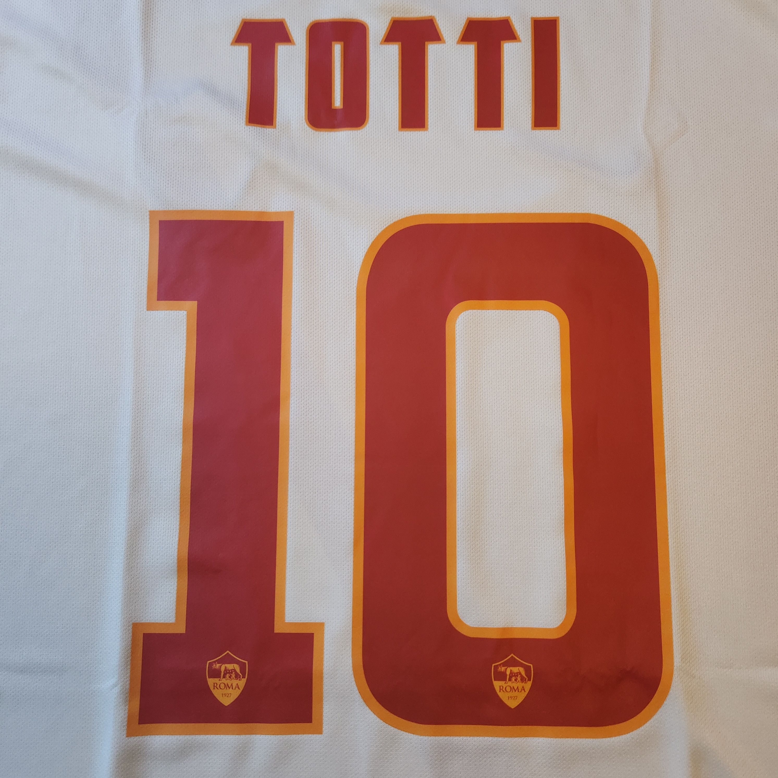 Nike Authentic AS Roma TOTTI 2014-2015 14/15 Away Jersey Size US L / EU 52-54 / 3 - 4 Thumbnail
