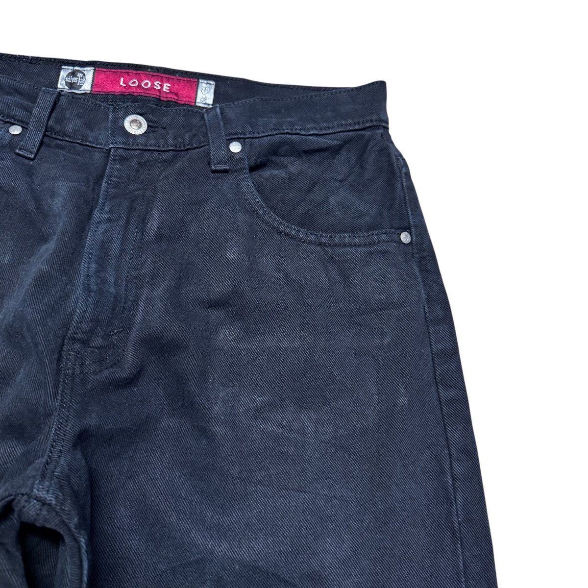 Levi's Vintage 90s Levis Silvertab Loose Jeans Black Size US 30 / EU 46 - 5 Thumbnail