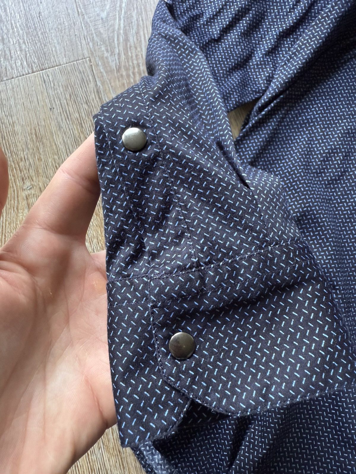 Giorgio Armani × Vintage Vintage Giorgio Armani Zip-Up Shirt Size US S / EU 44-46 / 1 - 4 Thumbnail