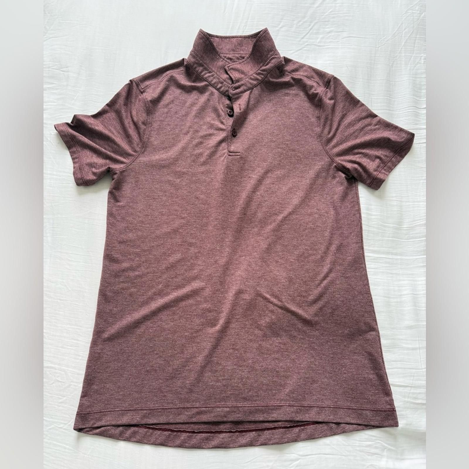 Lululemon Lululemon Dark Red Polo Shirt Size US M / EU 48-50 / 2 - 1 Thumbnail