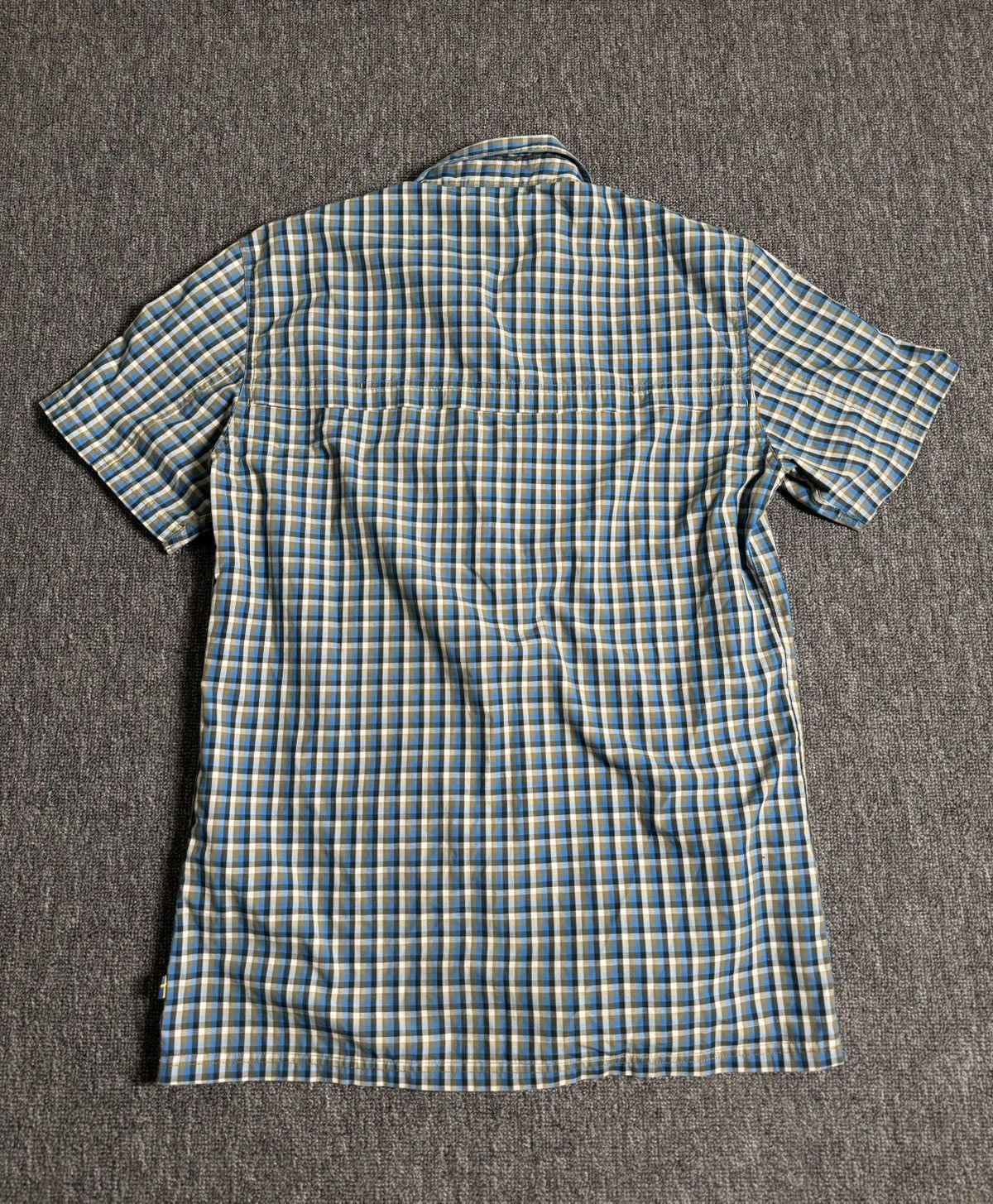 Fjallraven Fjallraven Ovik Shirt Men Button Up Plaid Blue Regular Fit Size US M / EU 48-50 / 2 - 2 Thumbnail