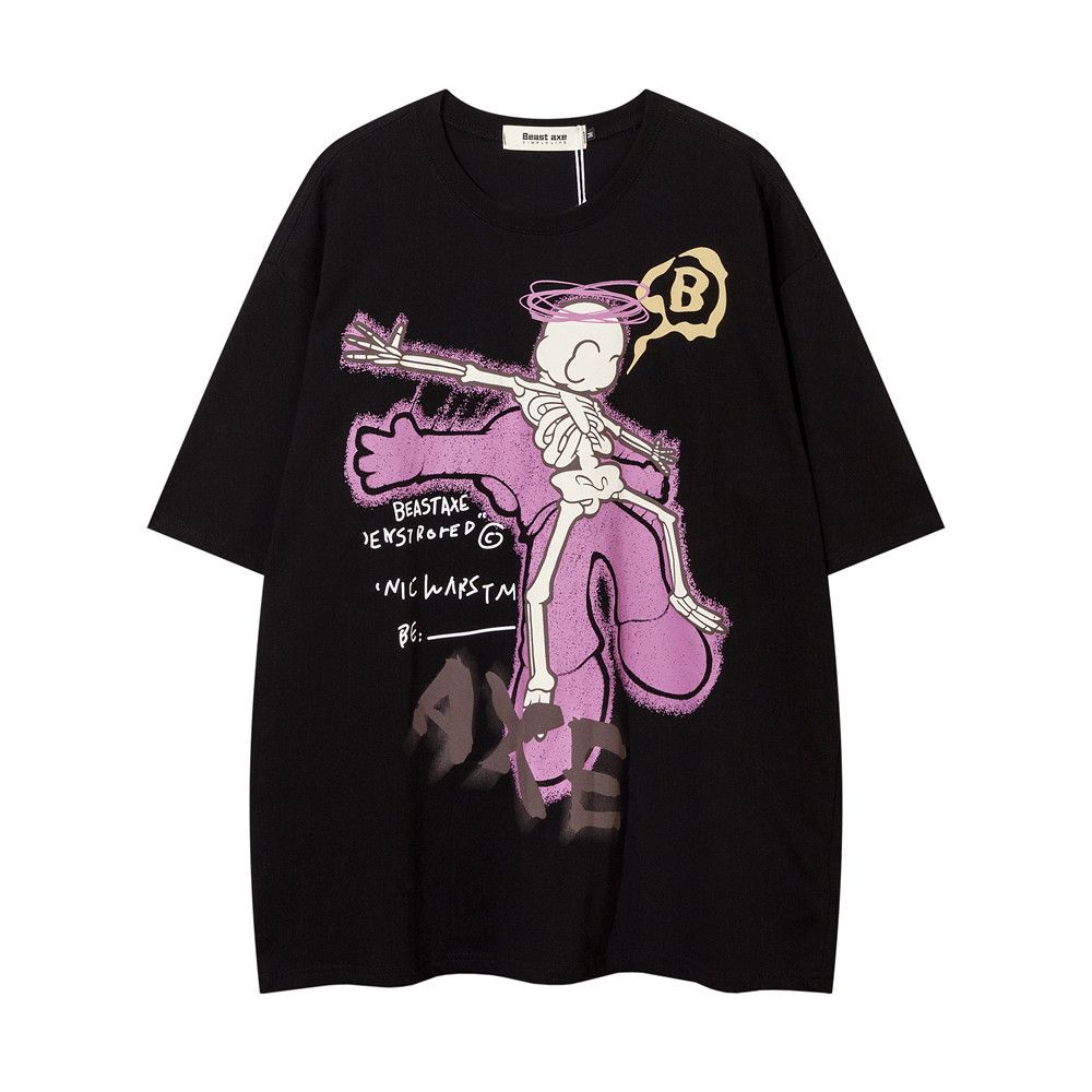 Japanese Brand × Vintage Skull cartoon print loose casual T-shirt Size US M / EU 48-50 / 2 - 1 Thumbnail