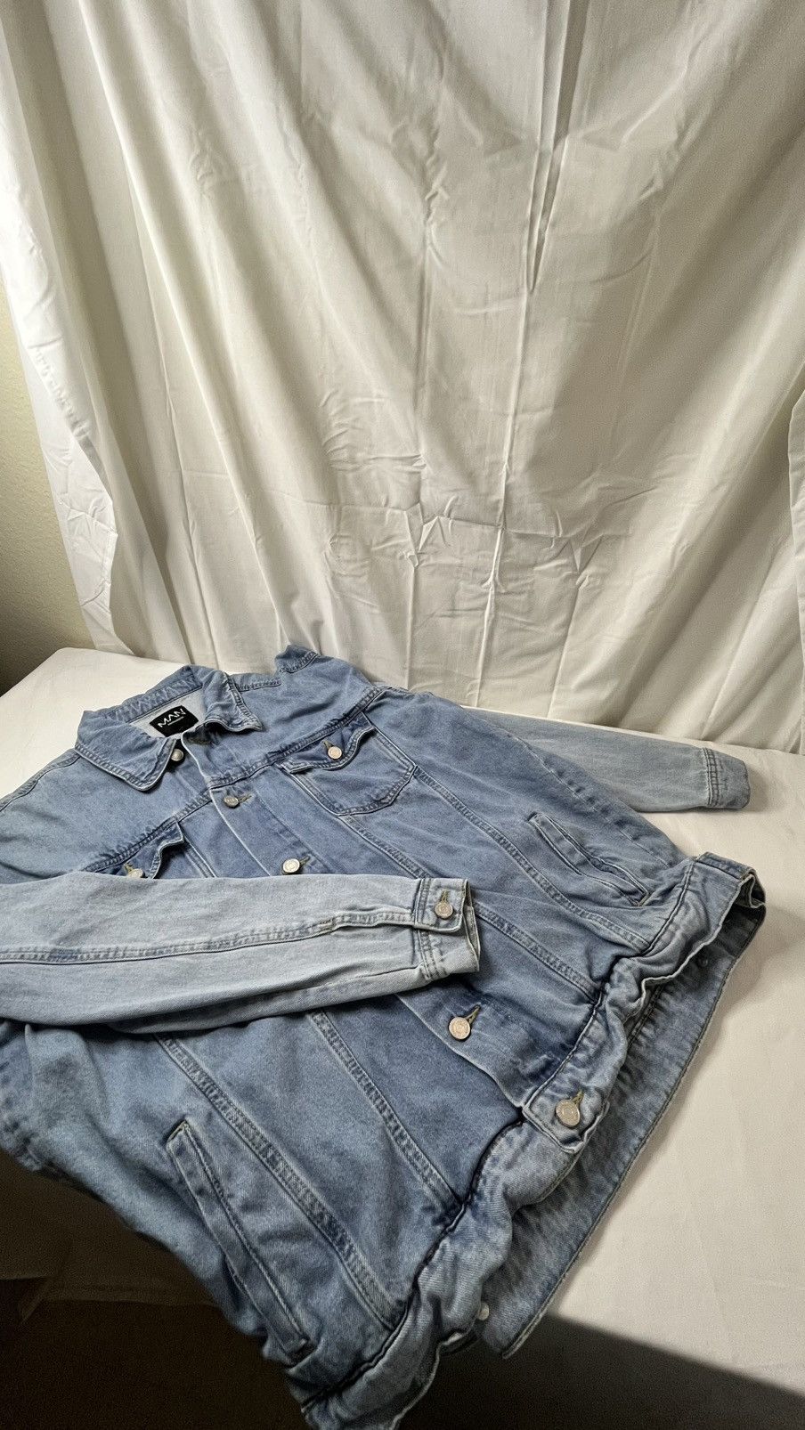 Boohoo BooHooMan Buttoned Up Denim Jacket Size US M / EU 48-50 / 2 - 4 Thumbnail