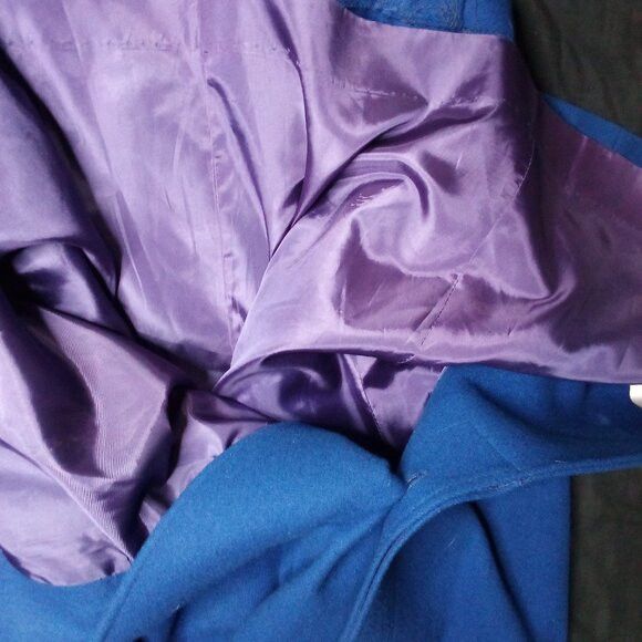 Other Vintage 60s Jill Jr. Wool Overcoat Blue ILGWU Size US M / EU 48-50 / 2 - 6 Thumbnail