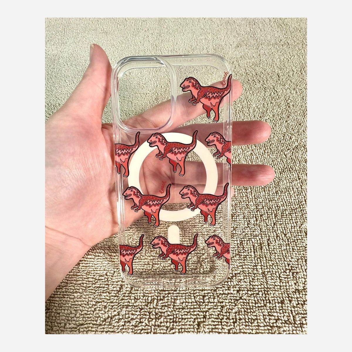 Coach Coach Protective Clear Case MagSafe IPhone16 Dinosaur Design Size ONE SIZE - 5 Thumbnail