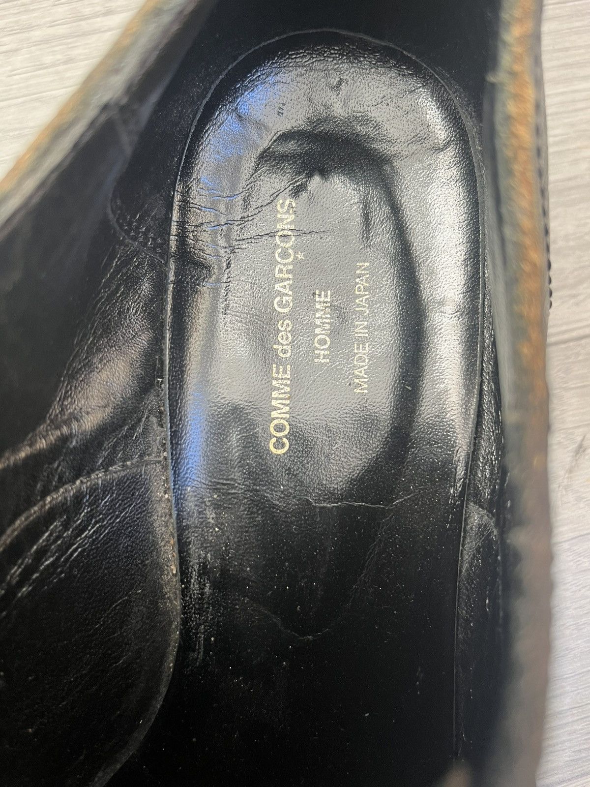 Comme des Garcons Commes des garcon rubber toe black leather derby shoes Size US 10 / EU 43 - 11 Thumbnail