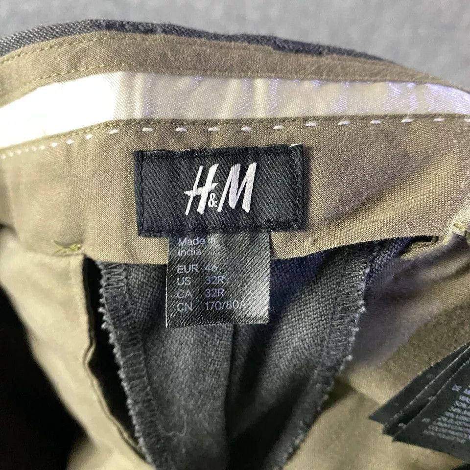 H&M H&M Pants Men's 32R Gray Chino Polyester Blend Slash Pockets Size US 32 / EU 48 - 5 Thumbnail