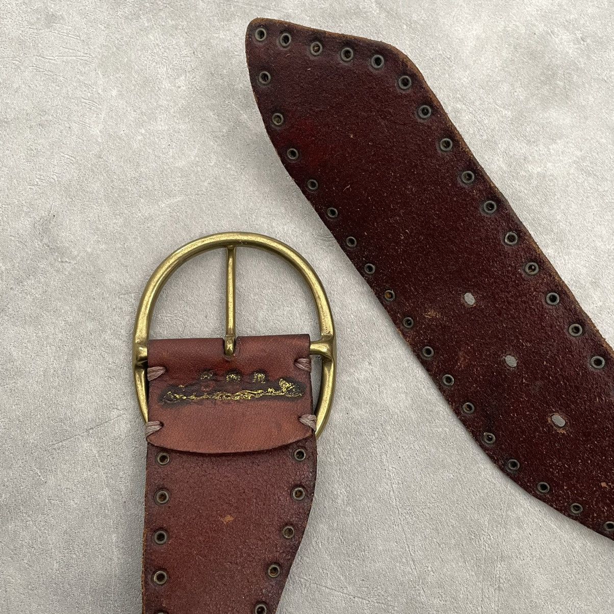 If Six Was Nine × Japanese Brand × Le Grande Bleu (L.G.B.) GOA Japanese Leather belt Size ONE SIZE - 4 Thumbnail