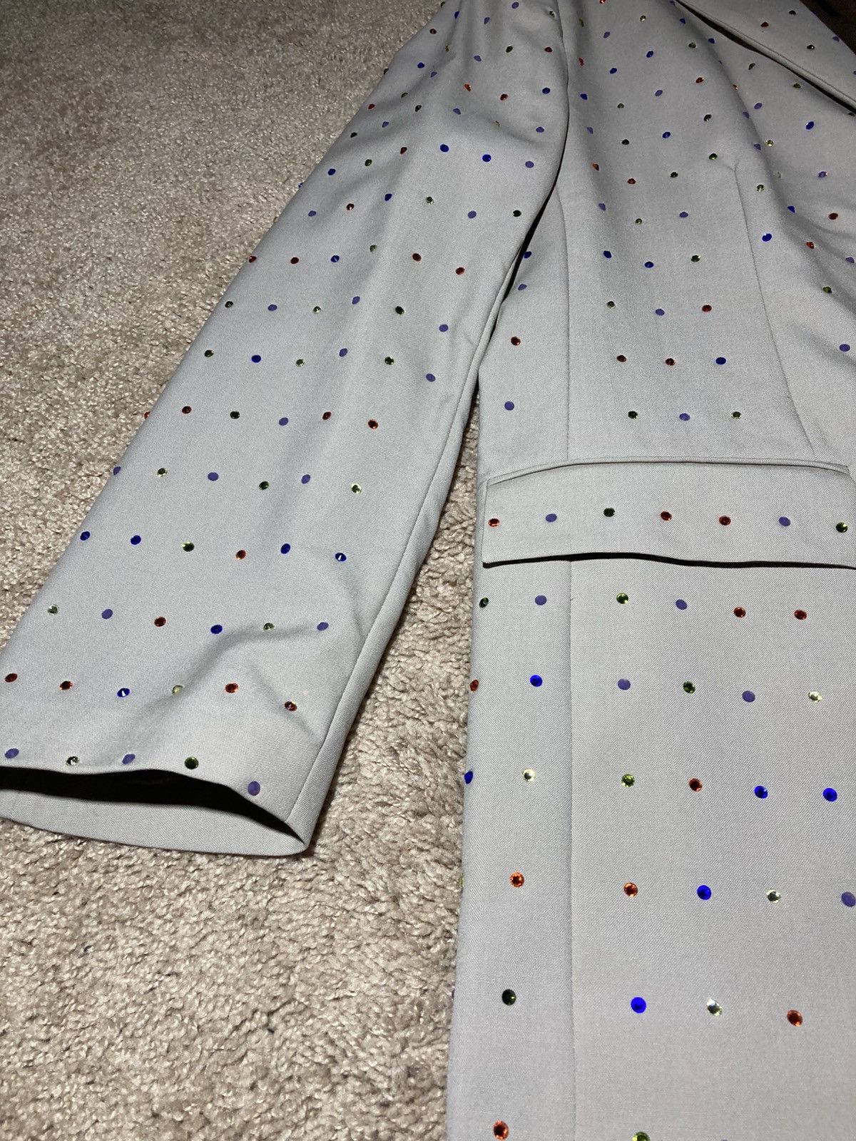 Martine Rose New AW21 Martine Rose Rhinestone Jewel Tailored Suit Pants Size 48R - 5 Thumbnail