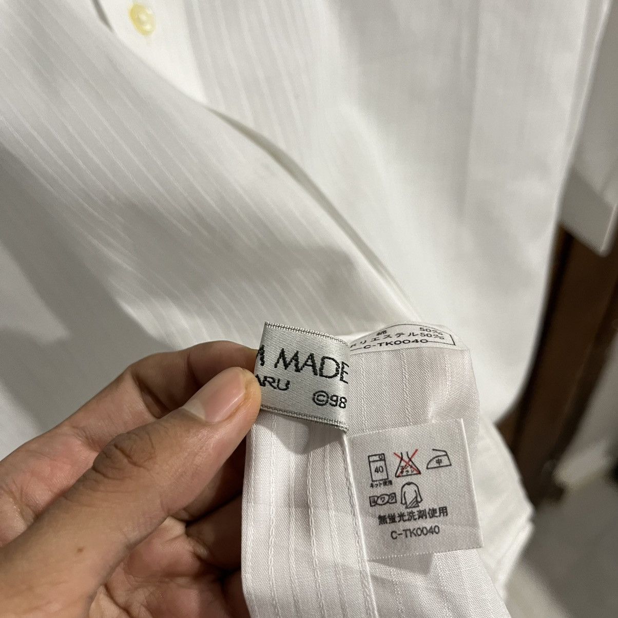 Pierre Balmain Pierre Balmain - White Minimalist Formal Shirt Size US L / EU 52-54 / 3 - 6 Thumbnail